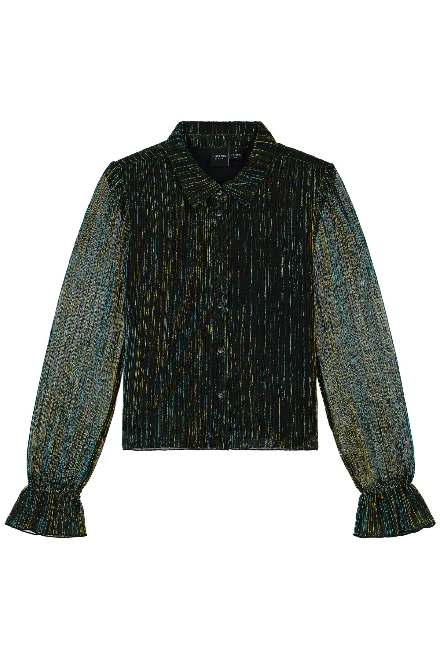 JILL BLOUSE DARK BLUE LUREX 1