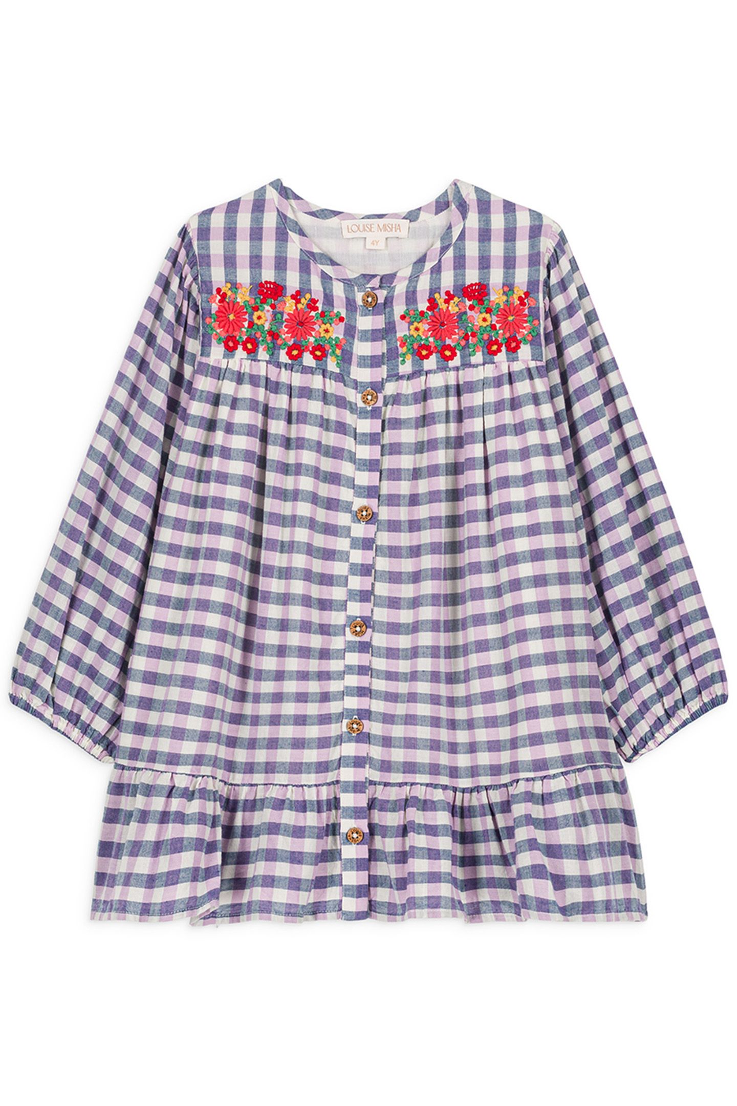 DRESS MASSILIA BLUE & PURPLE CHECKS 2