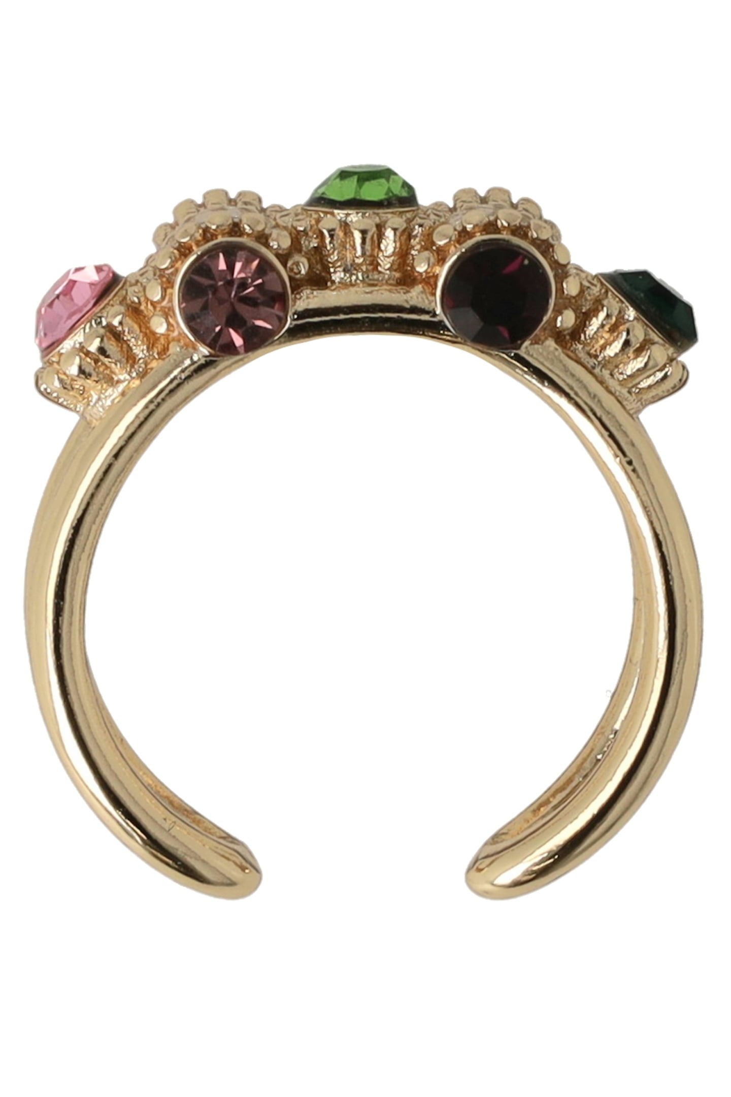 OTAZU VINTAGE BARREL RING MULTICOLOR - GOLD 1