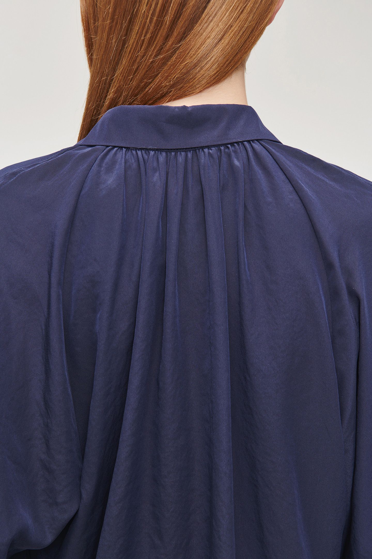TECHNOSILK OVERSIZED BLOUSE INK BLUE 4