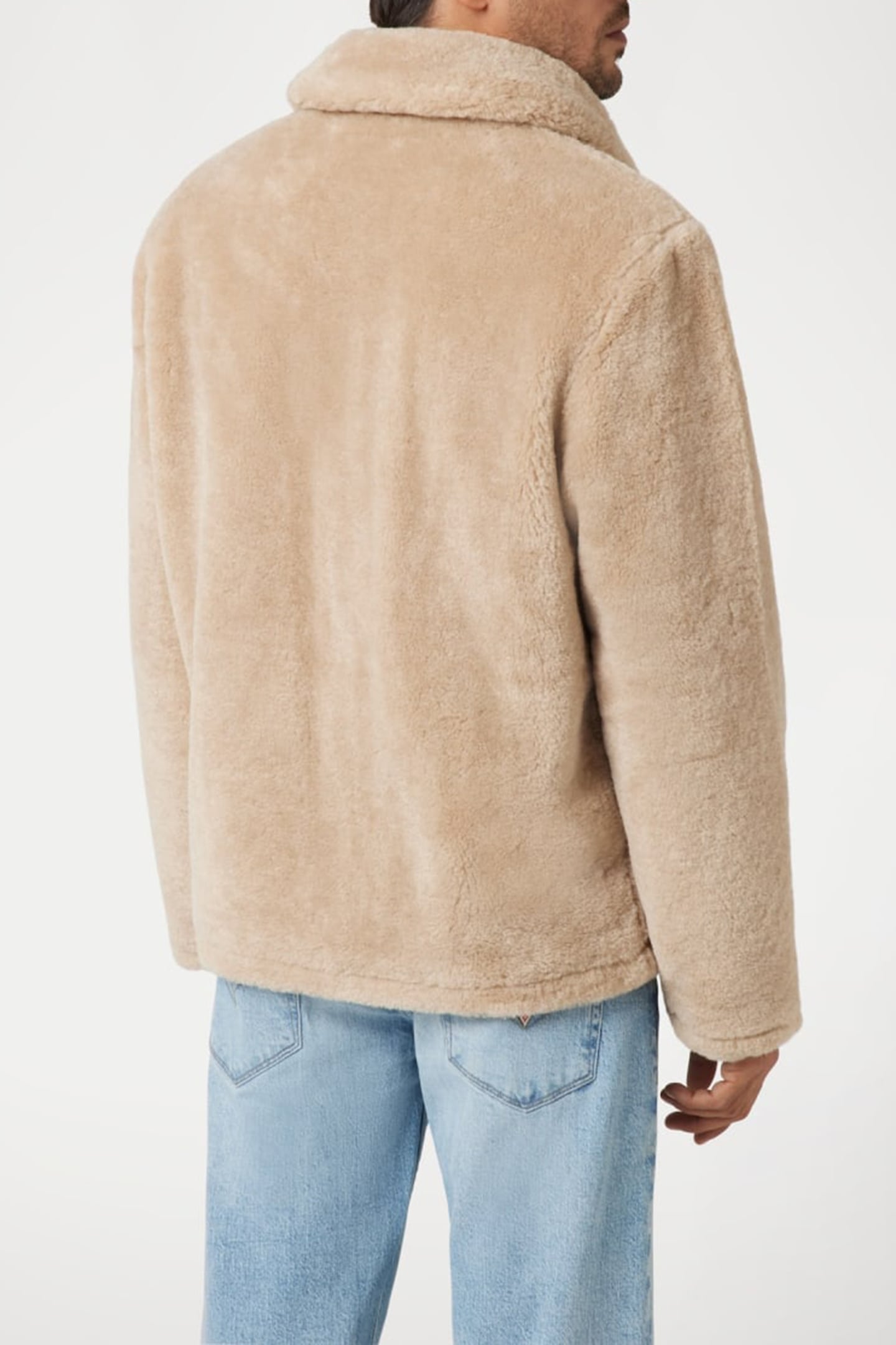 GUESS ECO TEDDY JACKET DESERT MUD 2