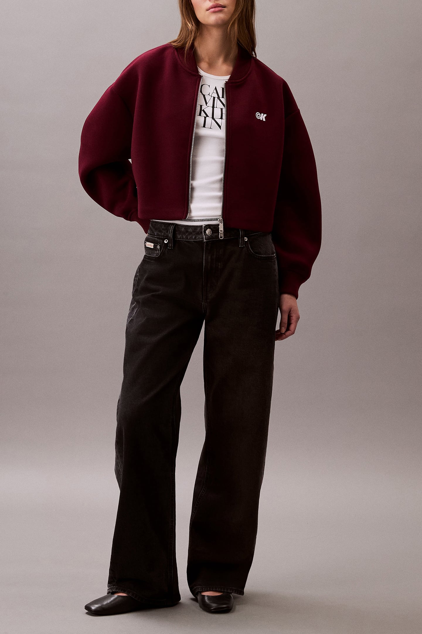 OVERSIZED SCUBA BOMBER JACKET DEEP ROUGE 3