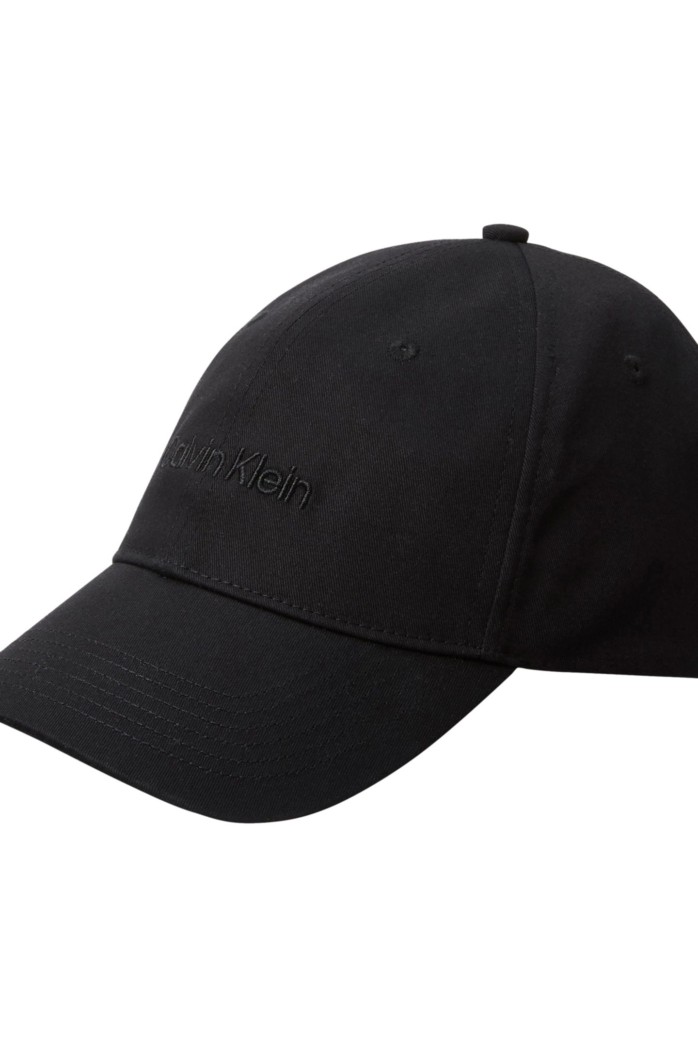 LOGO EMBROIDERY BASEBALL CAP BLACK 1