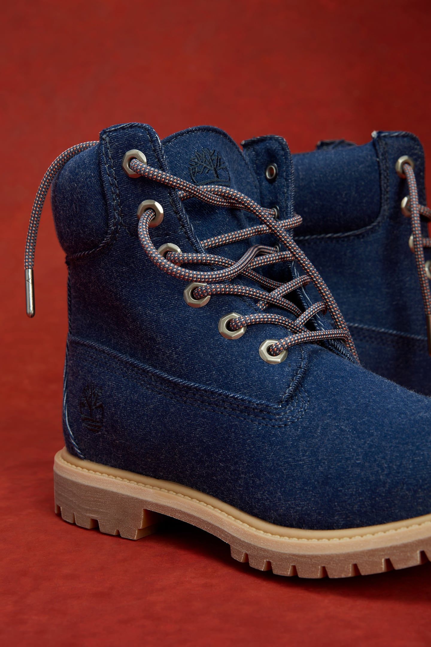TIMBERLAND PREMIUM 6 INCH LACE UP BOOT DARK BLUE CANVAS | Online
