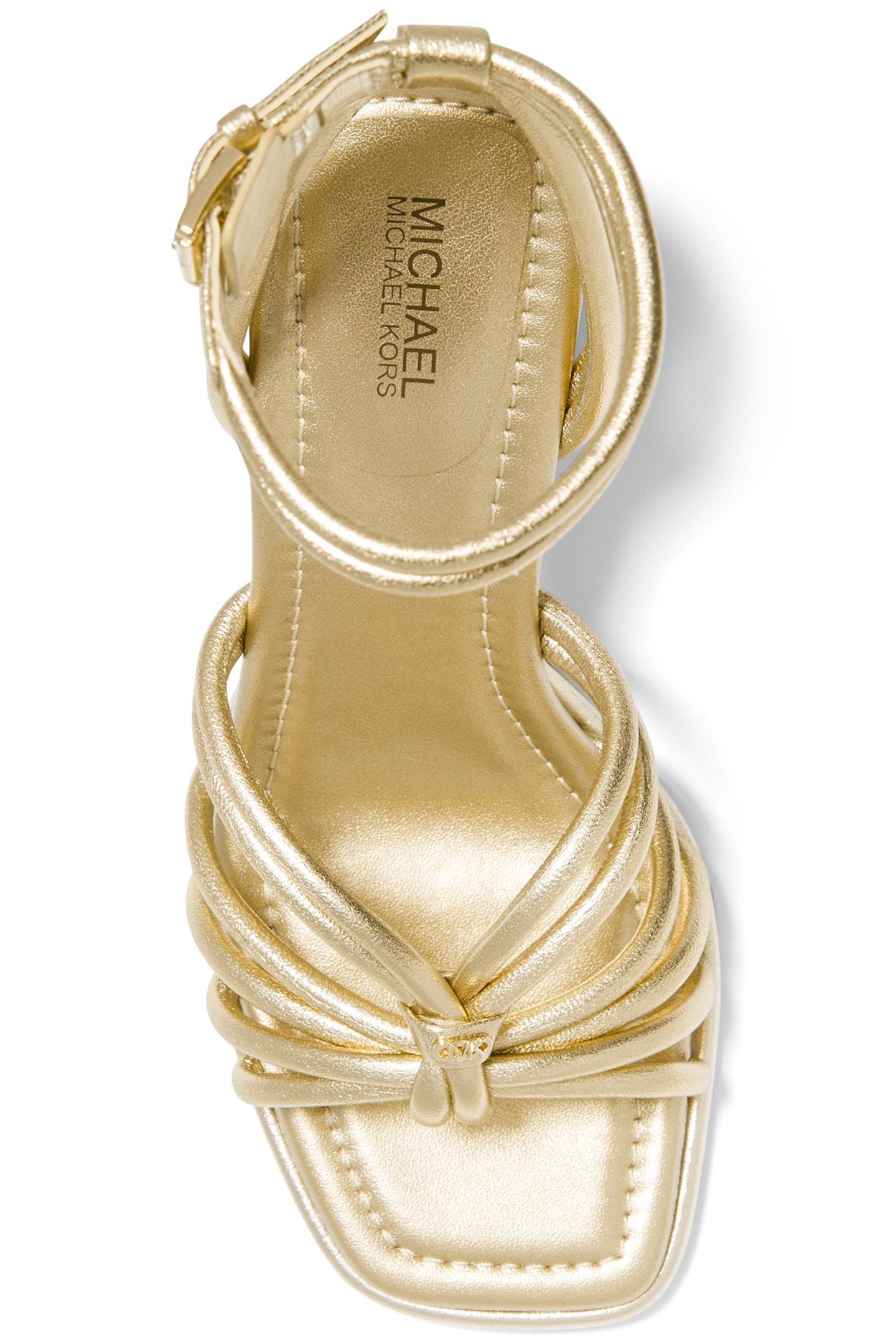 ASHIRTA BLOCK HEEL SANDAL IN  PALE GOLD 3