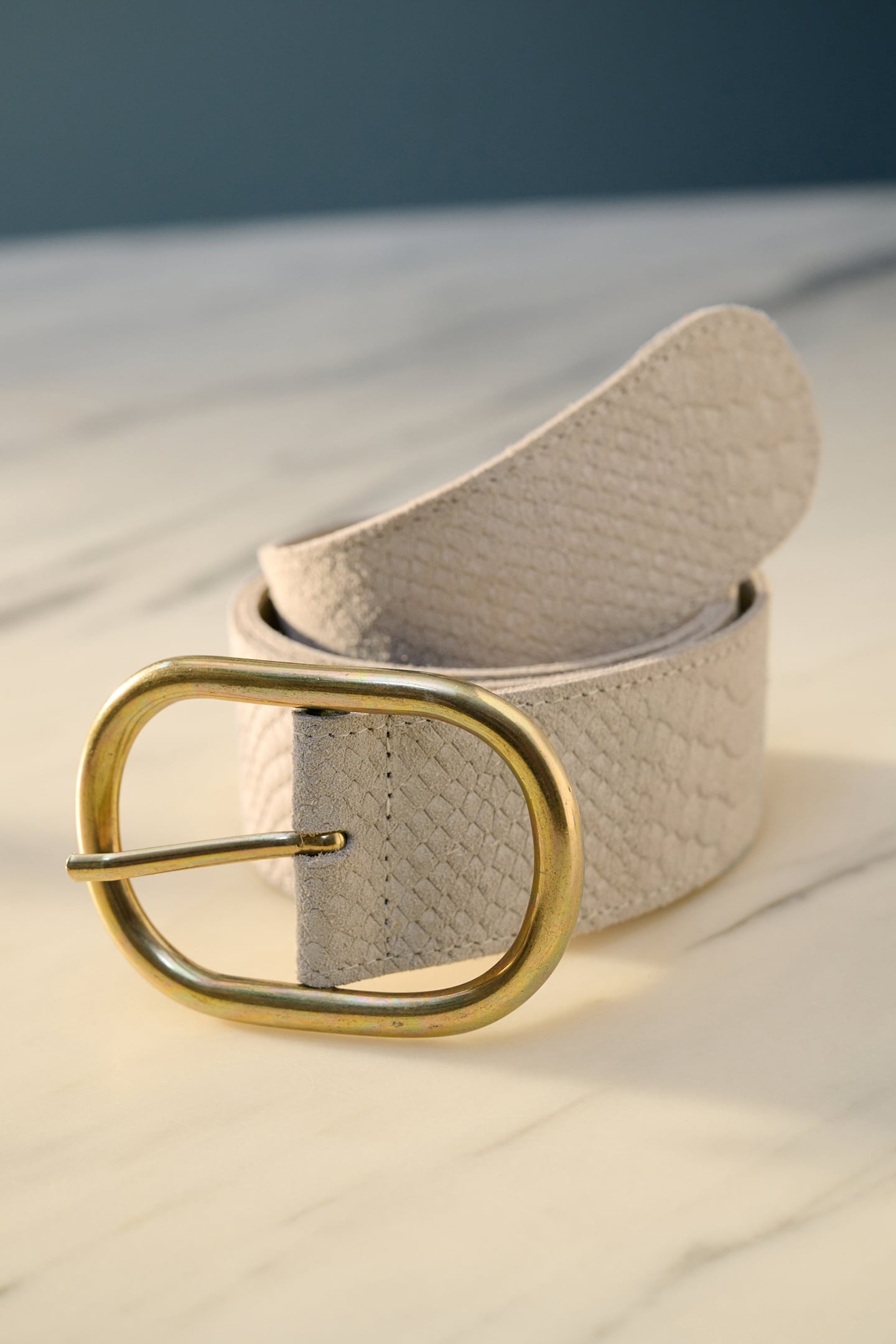 BELT - OLIVIA SUEDE ECRU 3