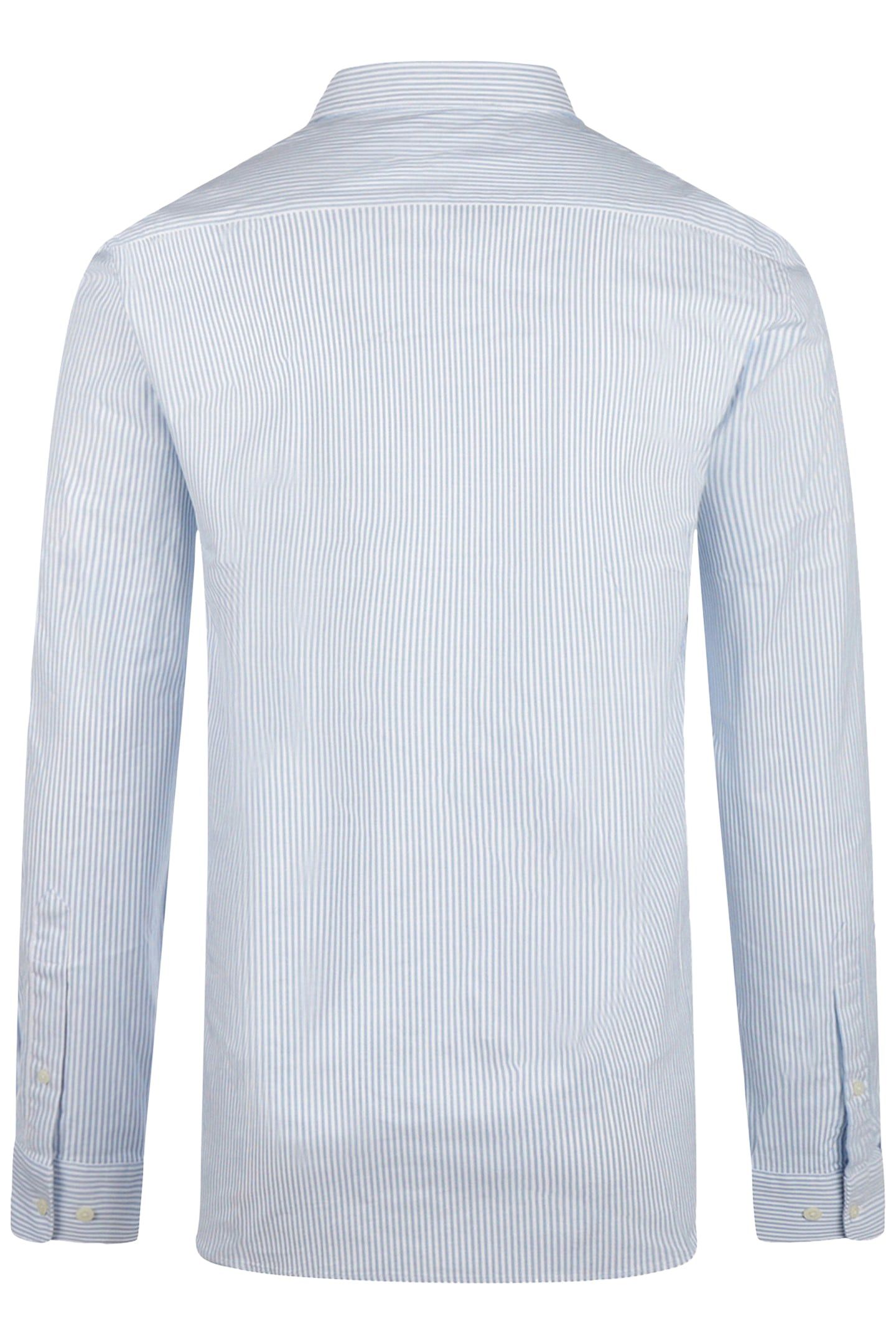 STRETCH OXFORD SHIRT SMALL STRIPE LIGHT BLUE 2