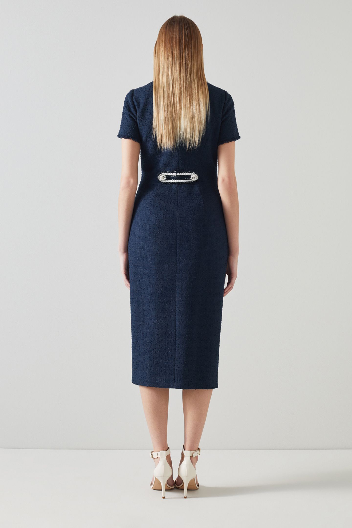 DR ANGIE-SWEETHEART NECK NAVY 2