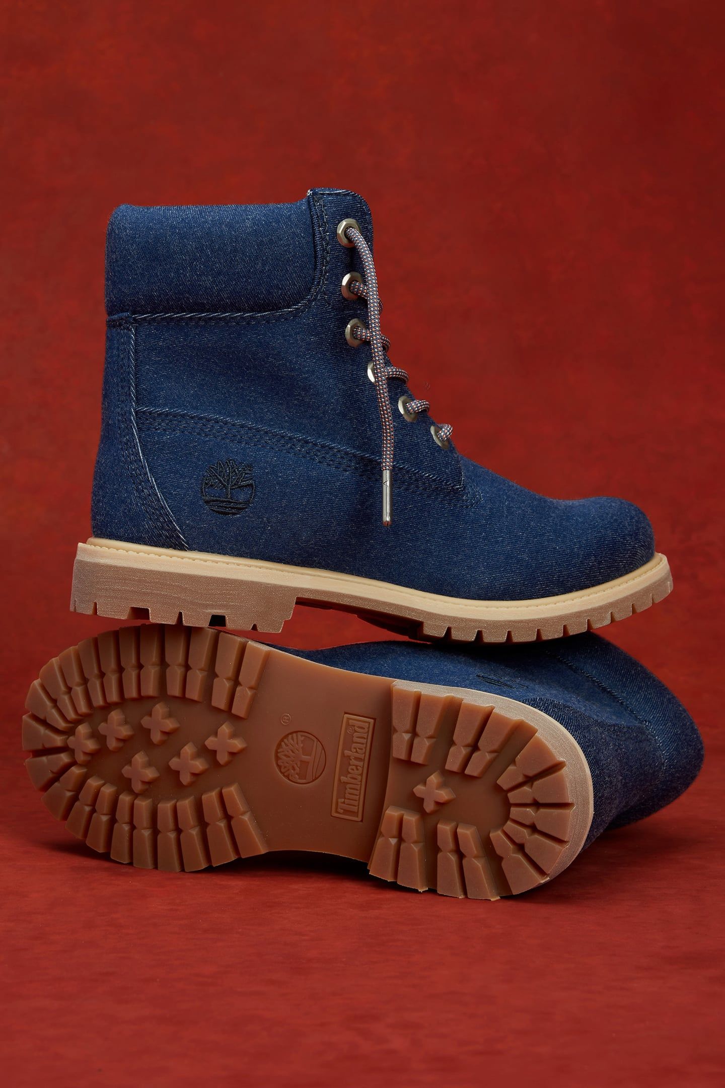 TIMBERLAND PREMIUM 6 INCH LACE UP BOOT DARK BLUE CANVAS | Online