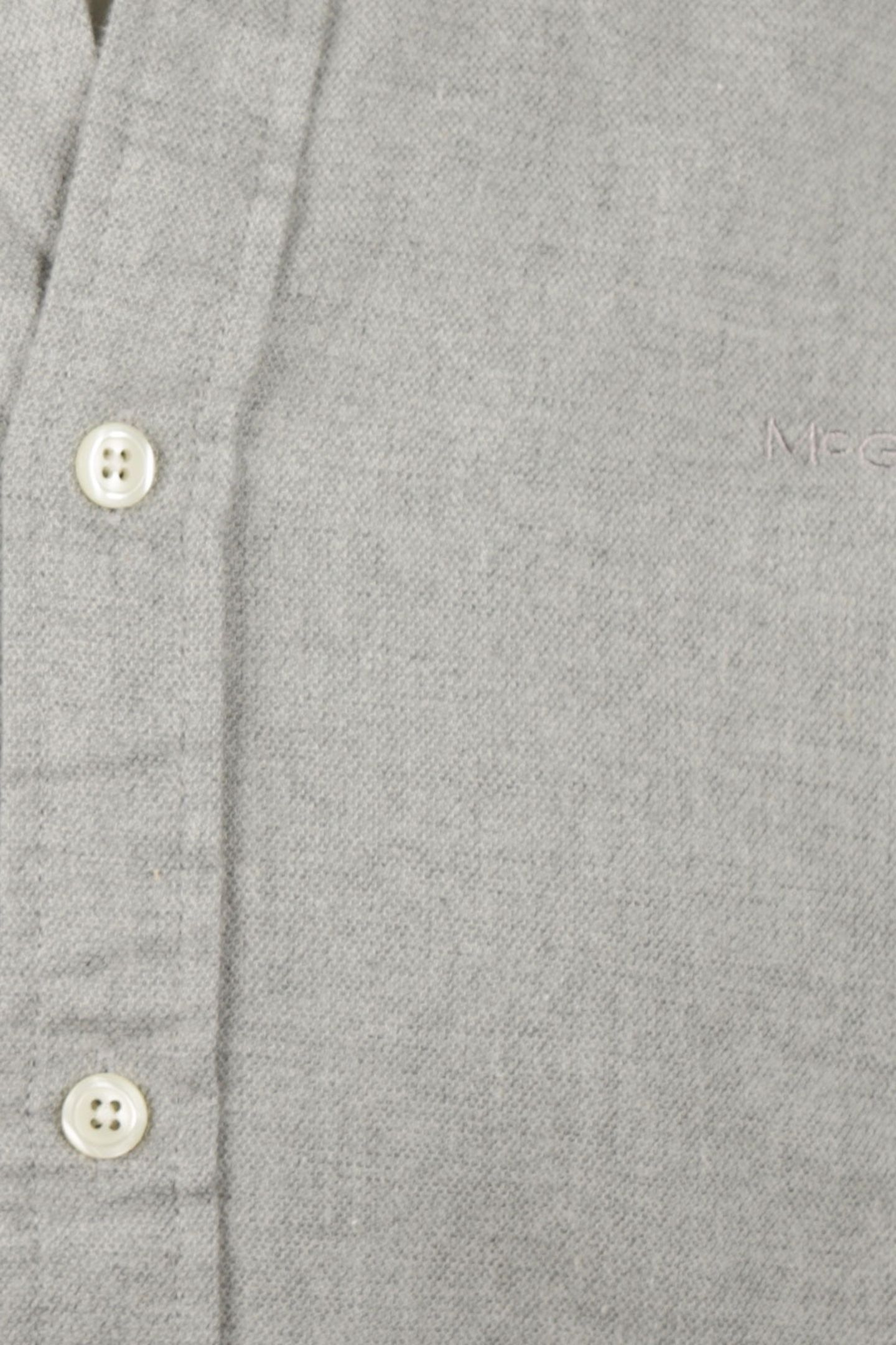FLANNEL MELANGE OXFORD SHIRT MEDIUM GREY 10