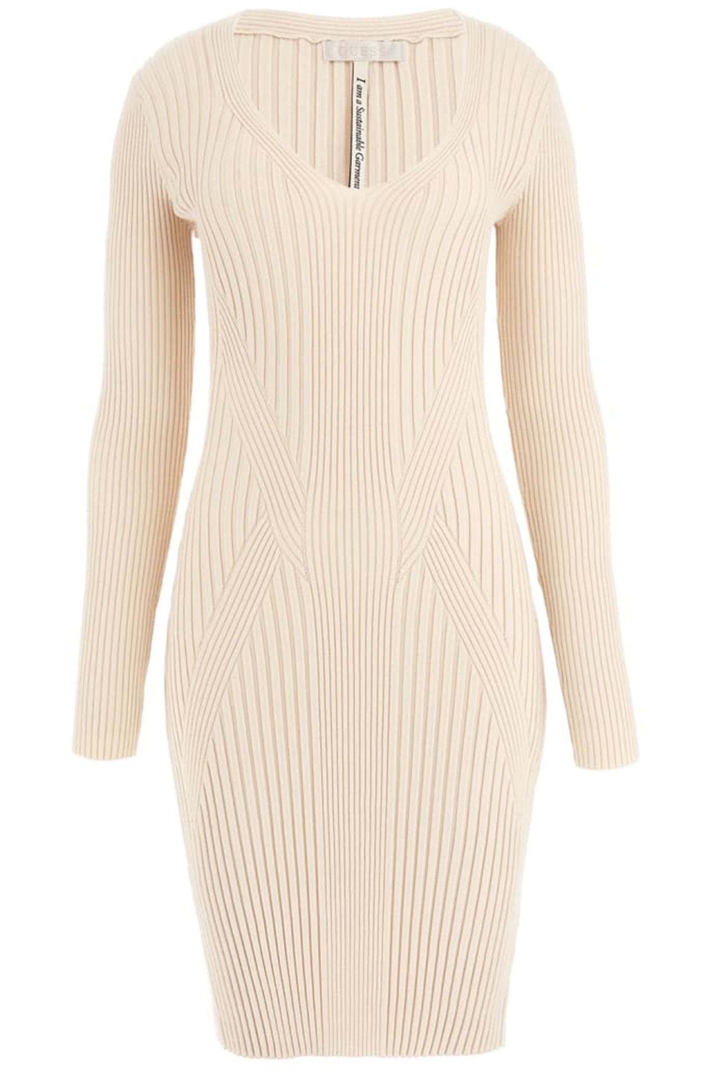 GUESS ECO ES ISABELLA LS DRESS PEARL OYSTER 4