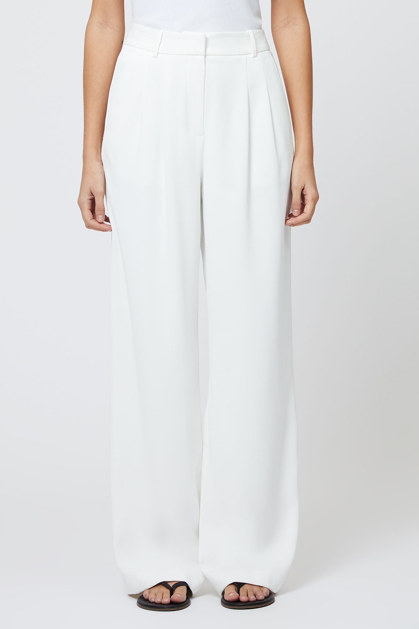 HARRIE SUITING TROUSER PORCELAIN CREAM 1