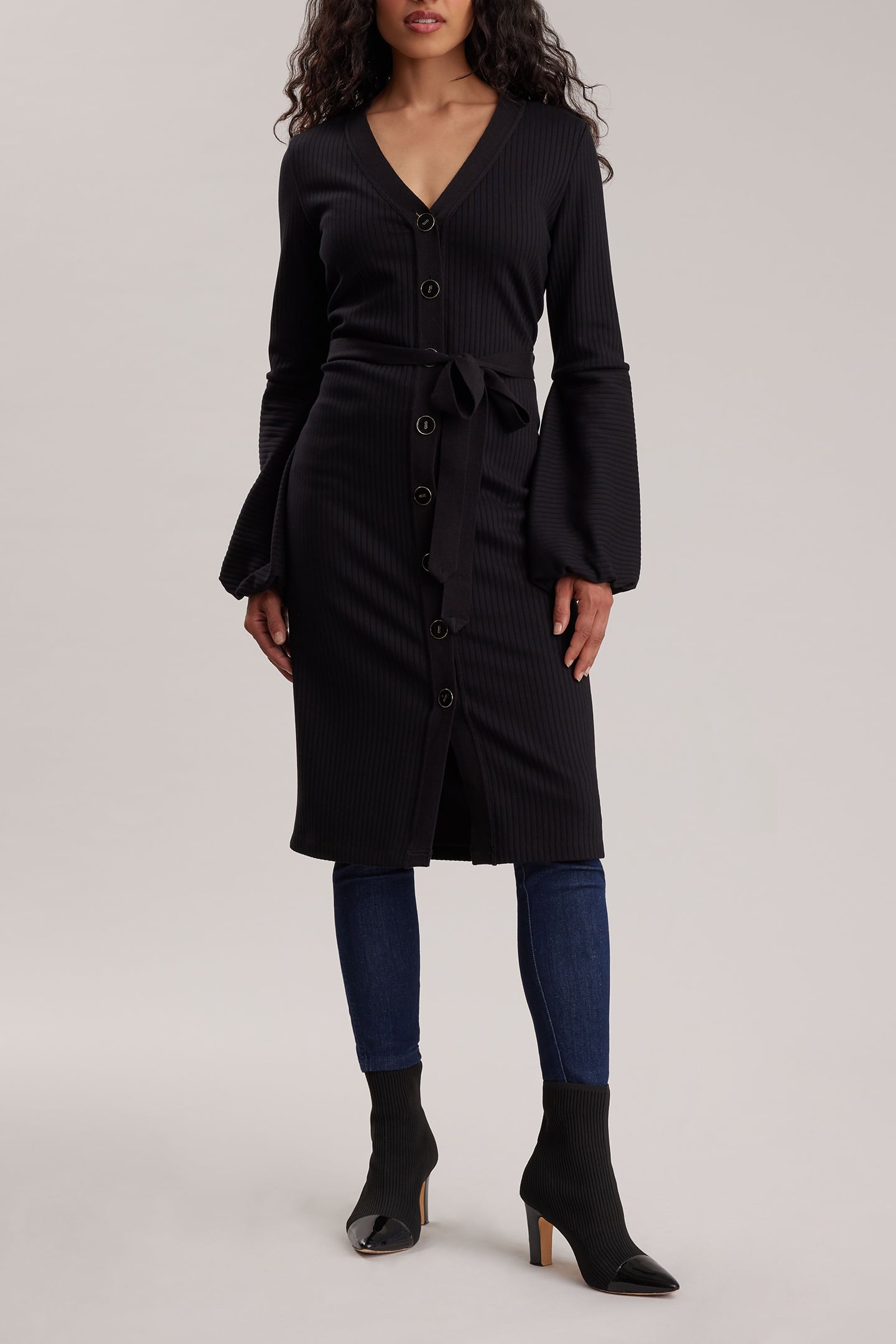 SMOOTH ROBE BLACK 4