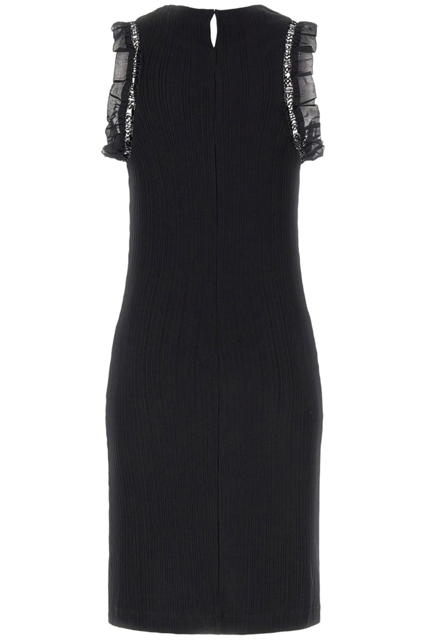 GUESS ECO OLGA FRILL DRESS JET BLACK A996 2