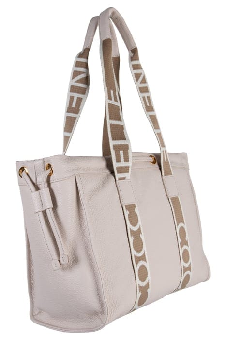 GRAINED LEATHER SIGNATURE TOTE BAG 4