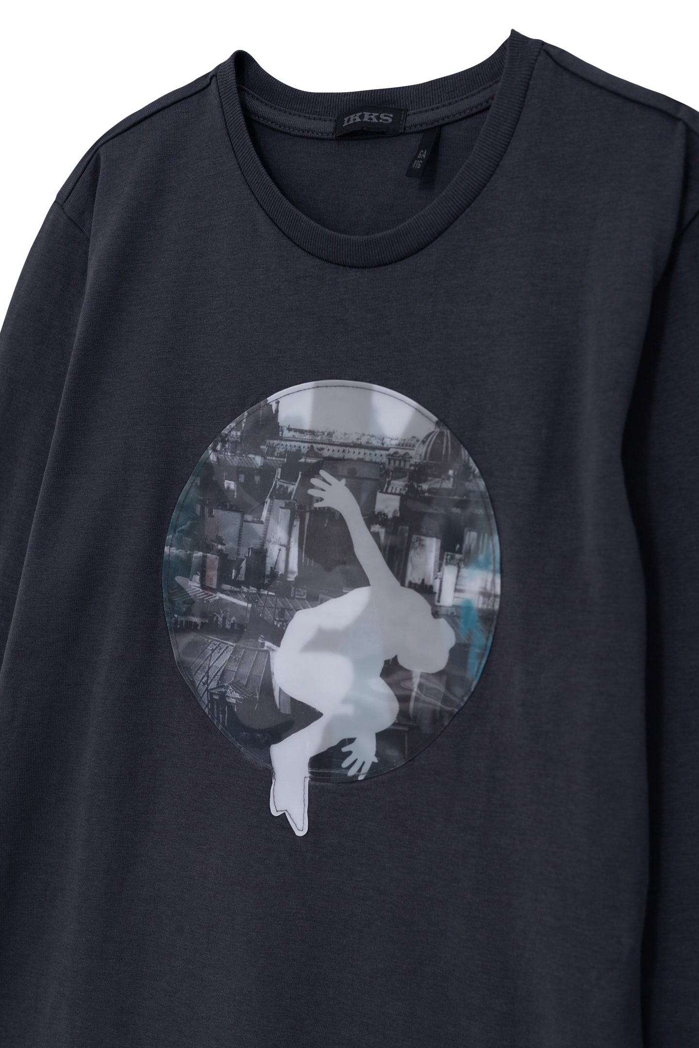 BOY'S GREY ORGANIC COTTON LENTICULAR T-SHIRT PARIS 3