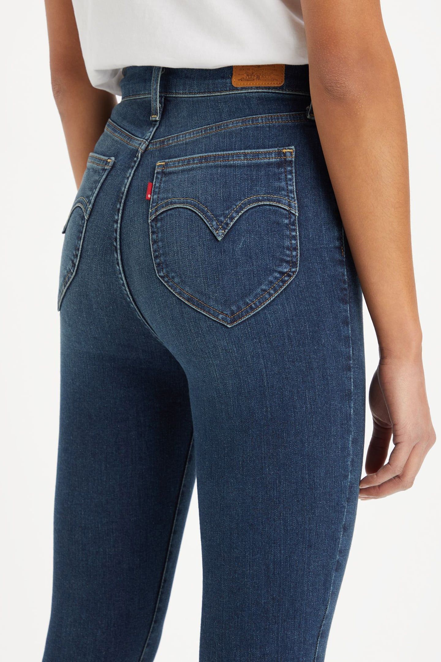 RETRO HIGH SKINNY JEANS DARK INDIGO 7