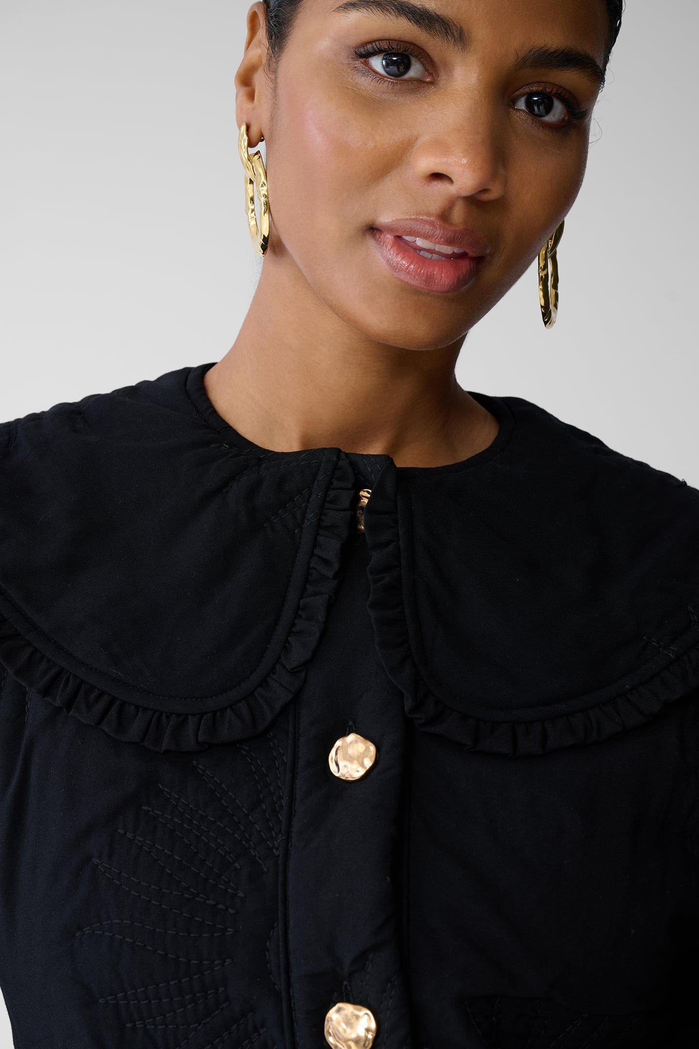 LA-SBQUILTED SUN JACKET BLACK 6