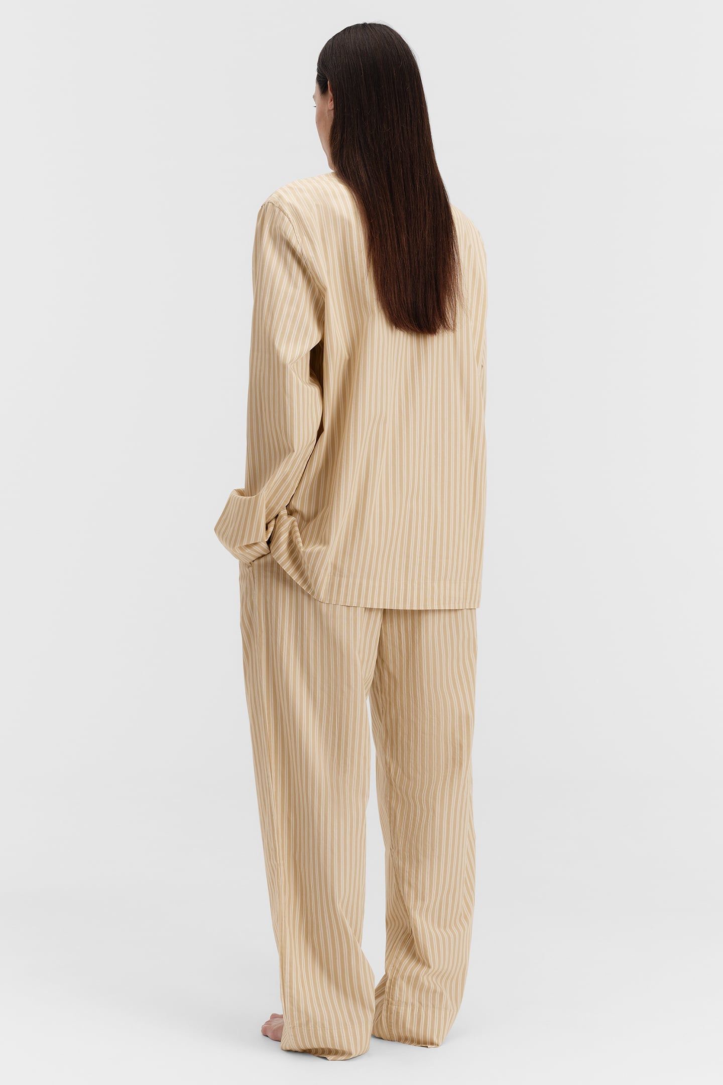 UNISEX POPLIN PYJAMAS SHIRT CORINTH STRIPES 3