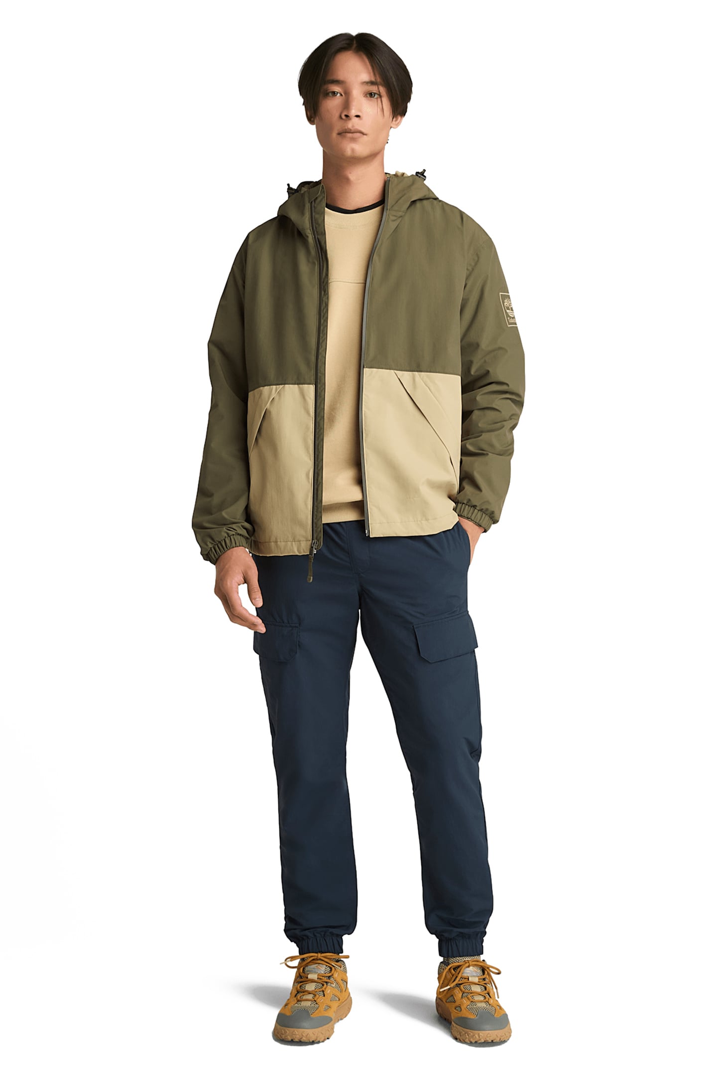WINNICK WATERPROOF SHELL JACKET LEAF GREEN-LEMON PEPPER 3