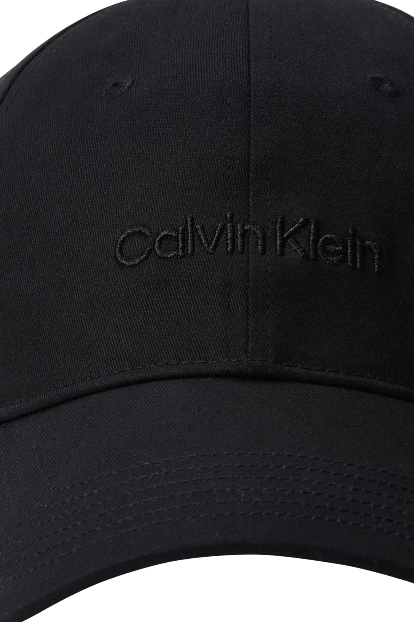 LOGO EMBROIDERY BASEBALL CAP BLACK 3