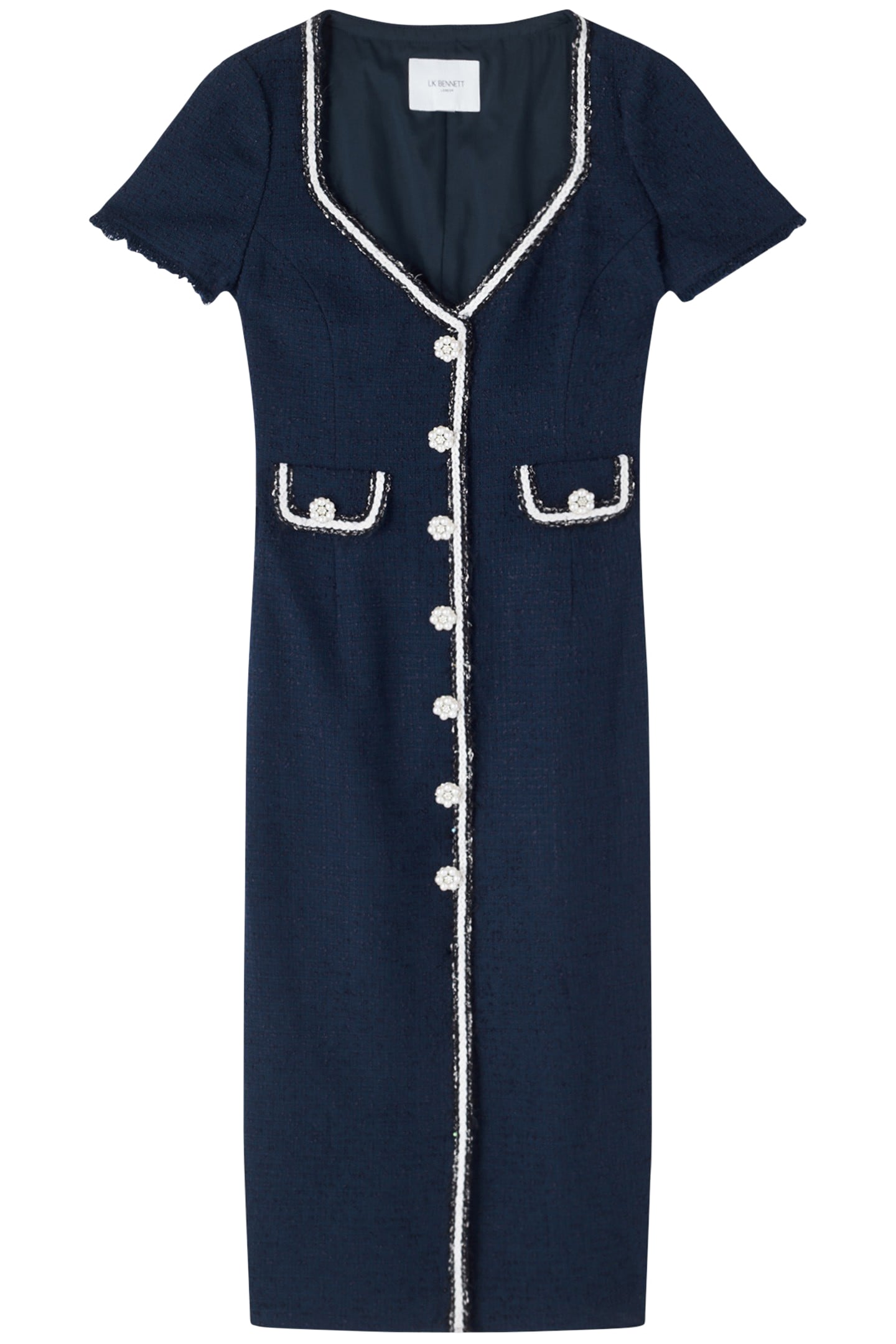 DR ANGIE-SWEETHEART NECK NAVY 3