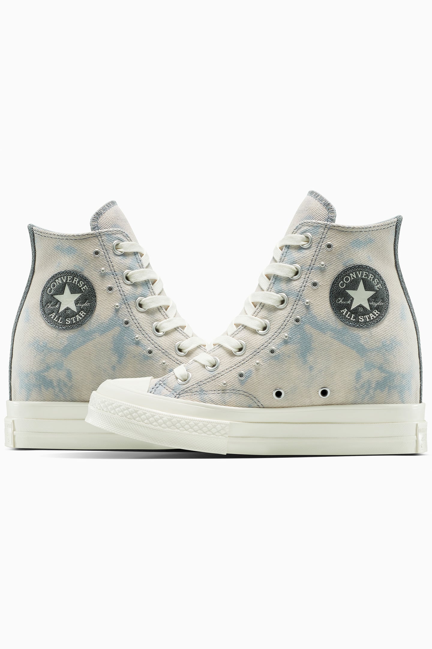 CHUCK 70 WEDGE PLATFORM WASHED DENIM WET STONE/WET STONE/EGR 9