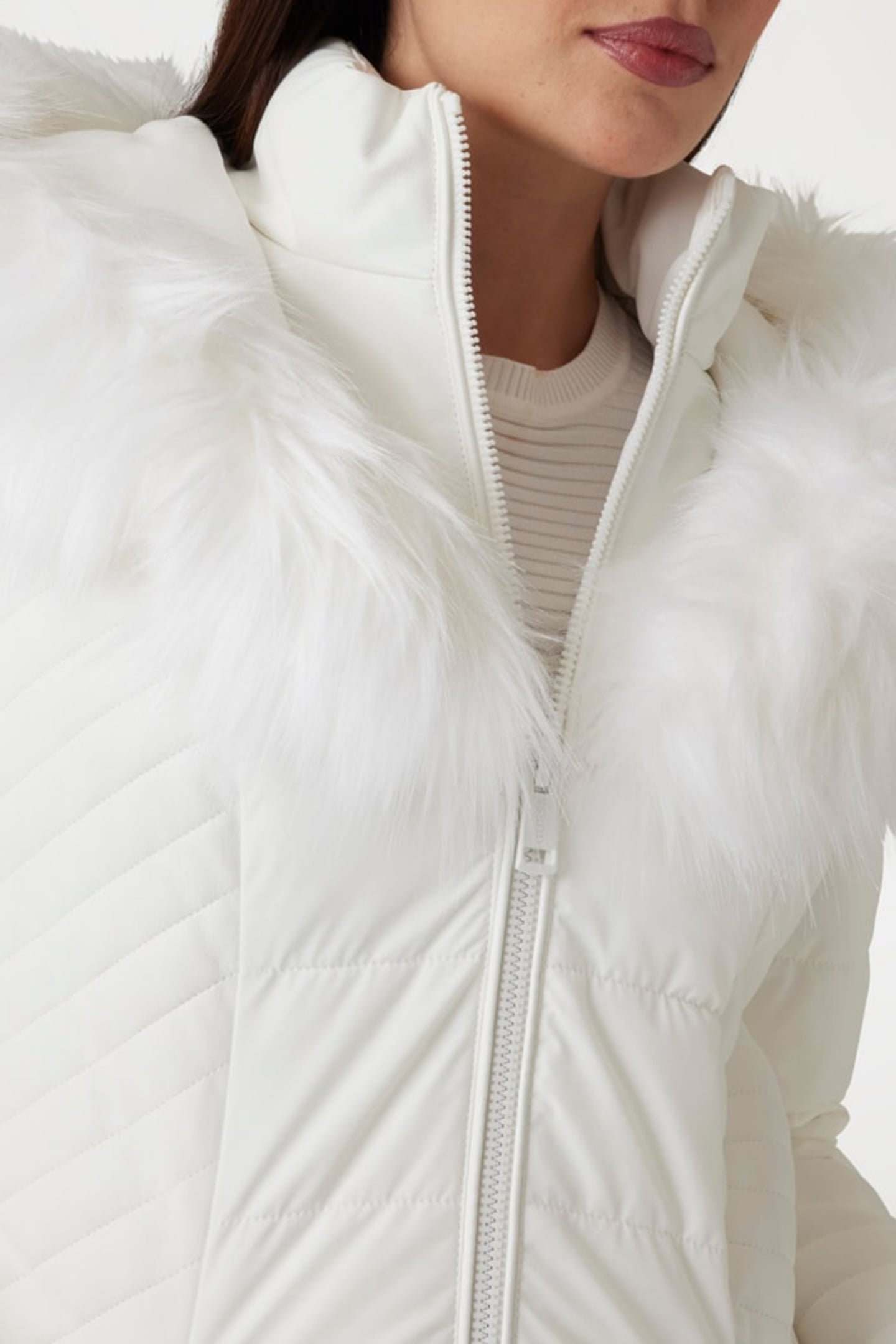 GUESS ECO NEW OXANA JACKET PURE WHITE 5