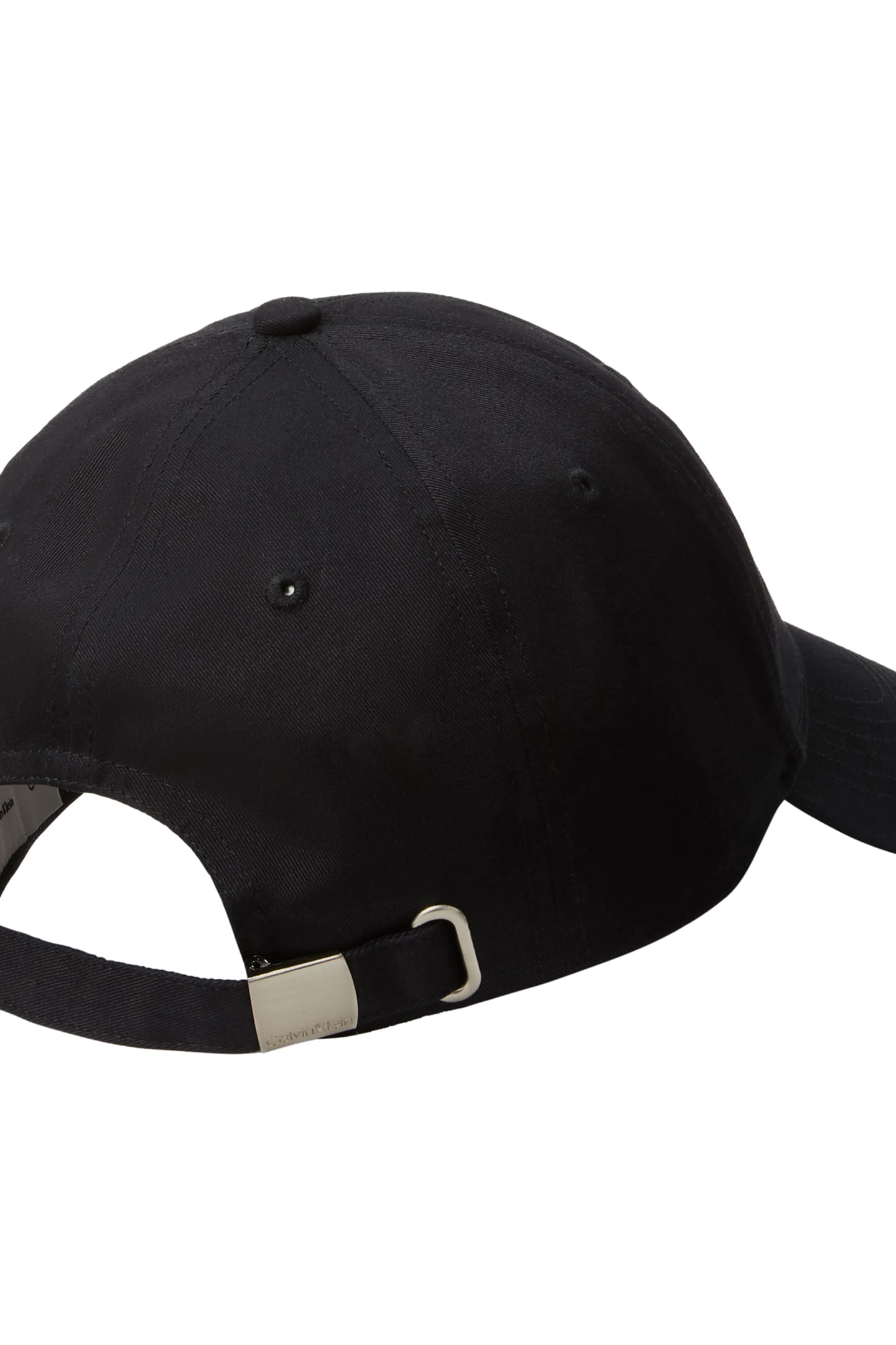 LOGO EMBROIDERY BASEBALL CAP BLACK 2