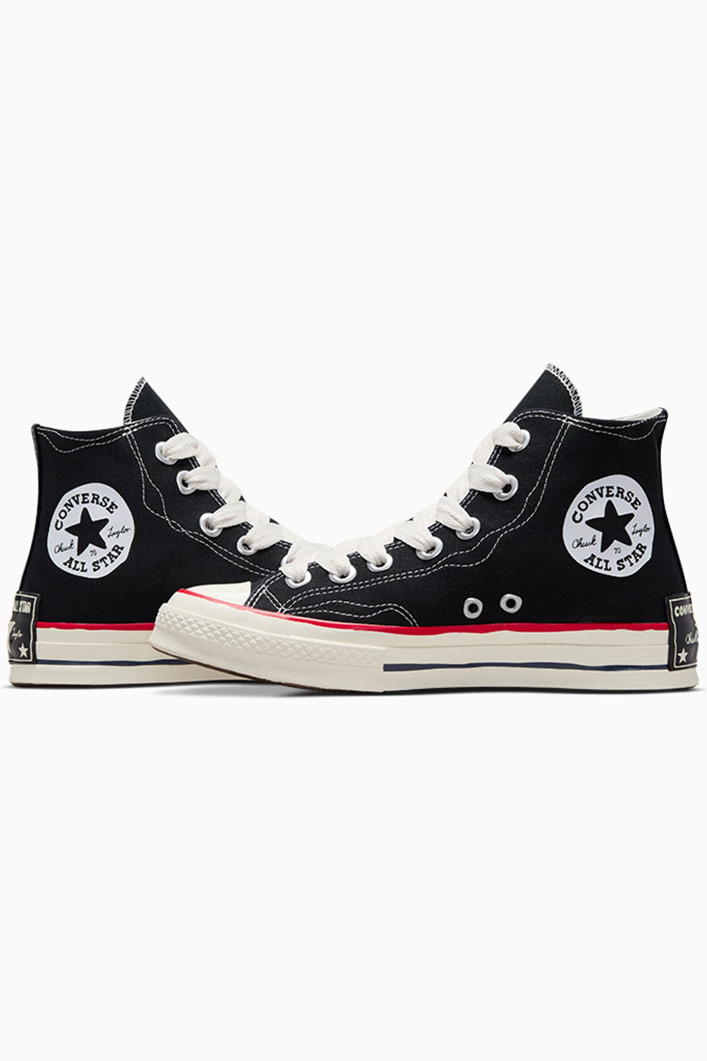 UNISEX CHUCK 70 SKETCH BLACK/WHITE/RED 9