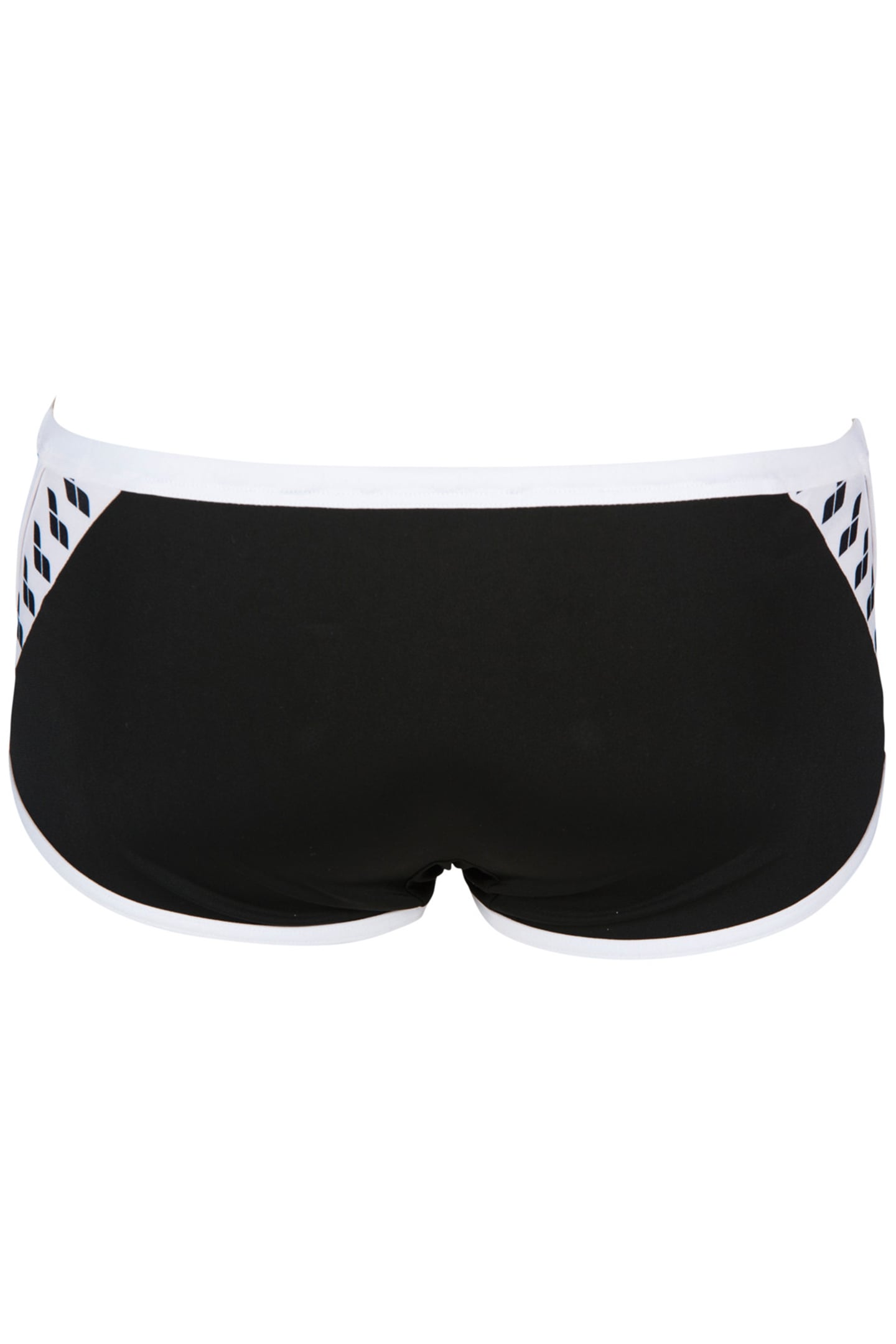 M TEAM STRIPE LOW WAIST SHORT BLACK WHITE 4