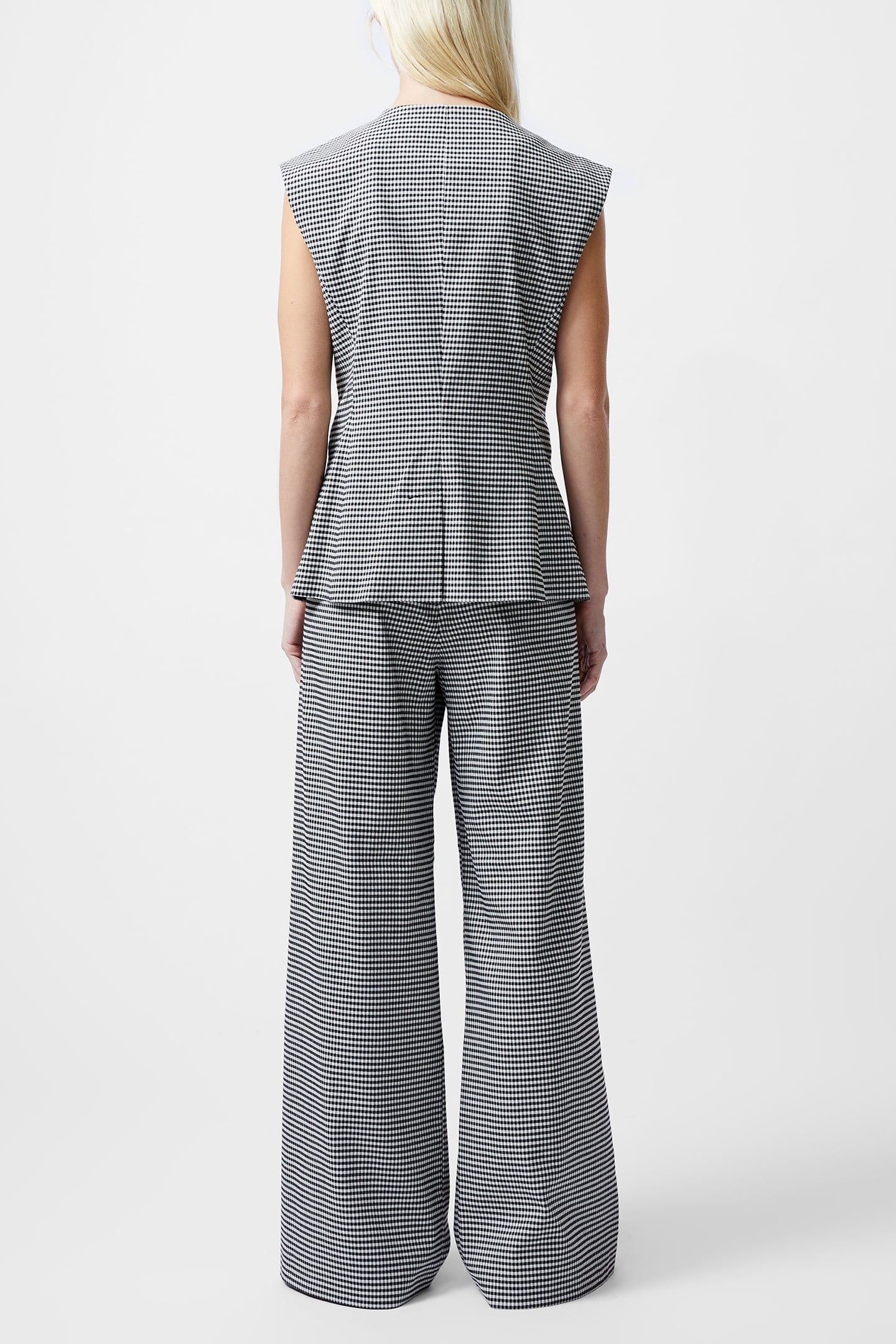 HOLDEN HOUNDSTOOTH WAISTCOAT BLACK/ECRU 3