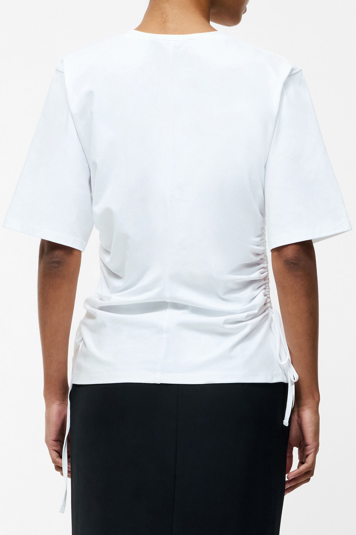 RALLIE DRAWSTRING T SHIRT LINEN WHITE 2