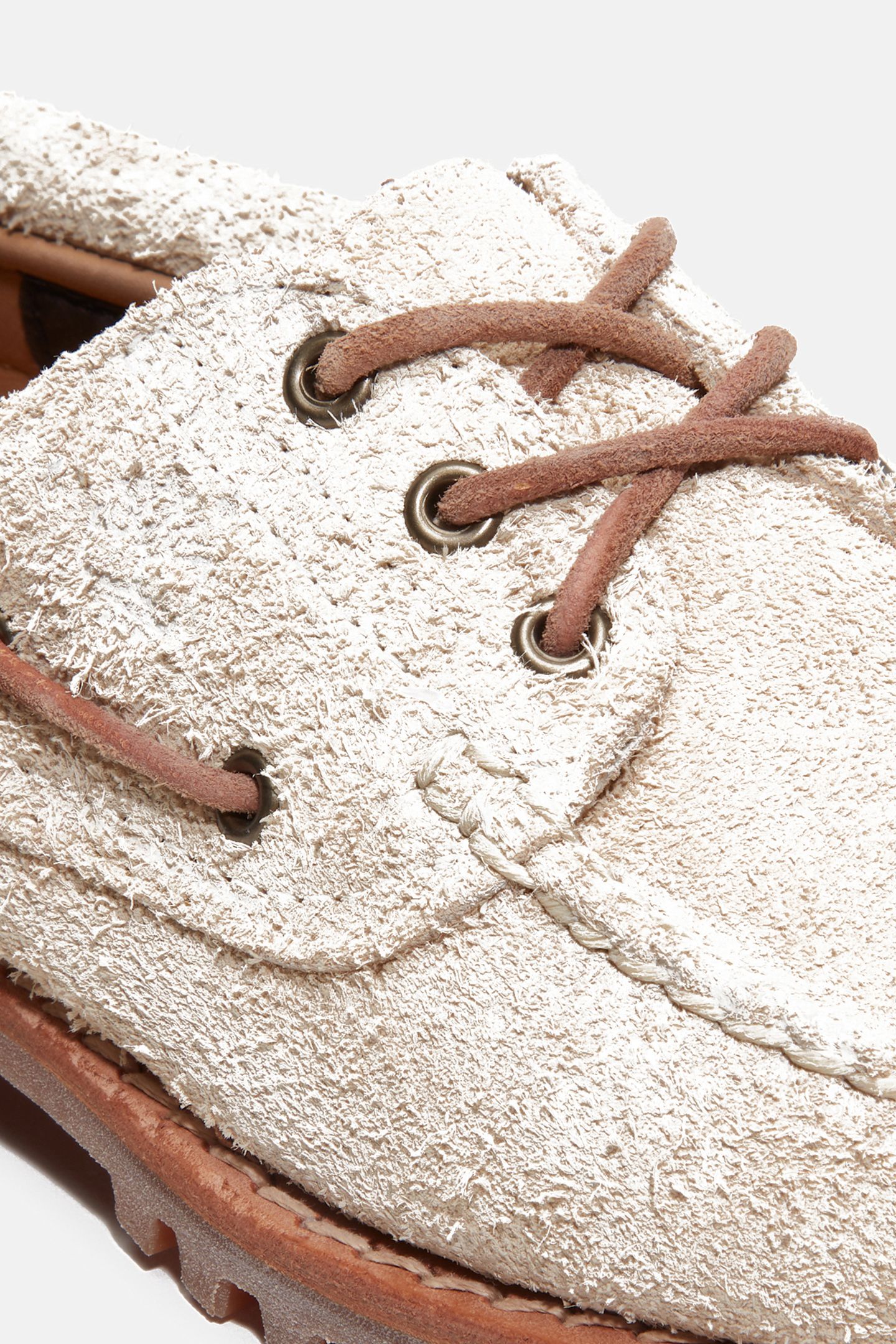 BOAT SHOE NATURAL SUEDE 9