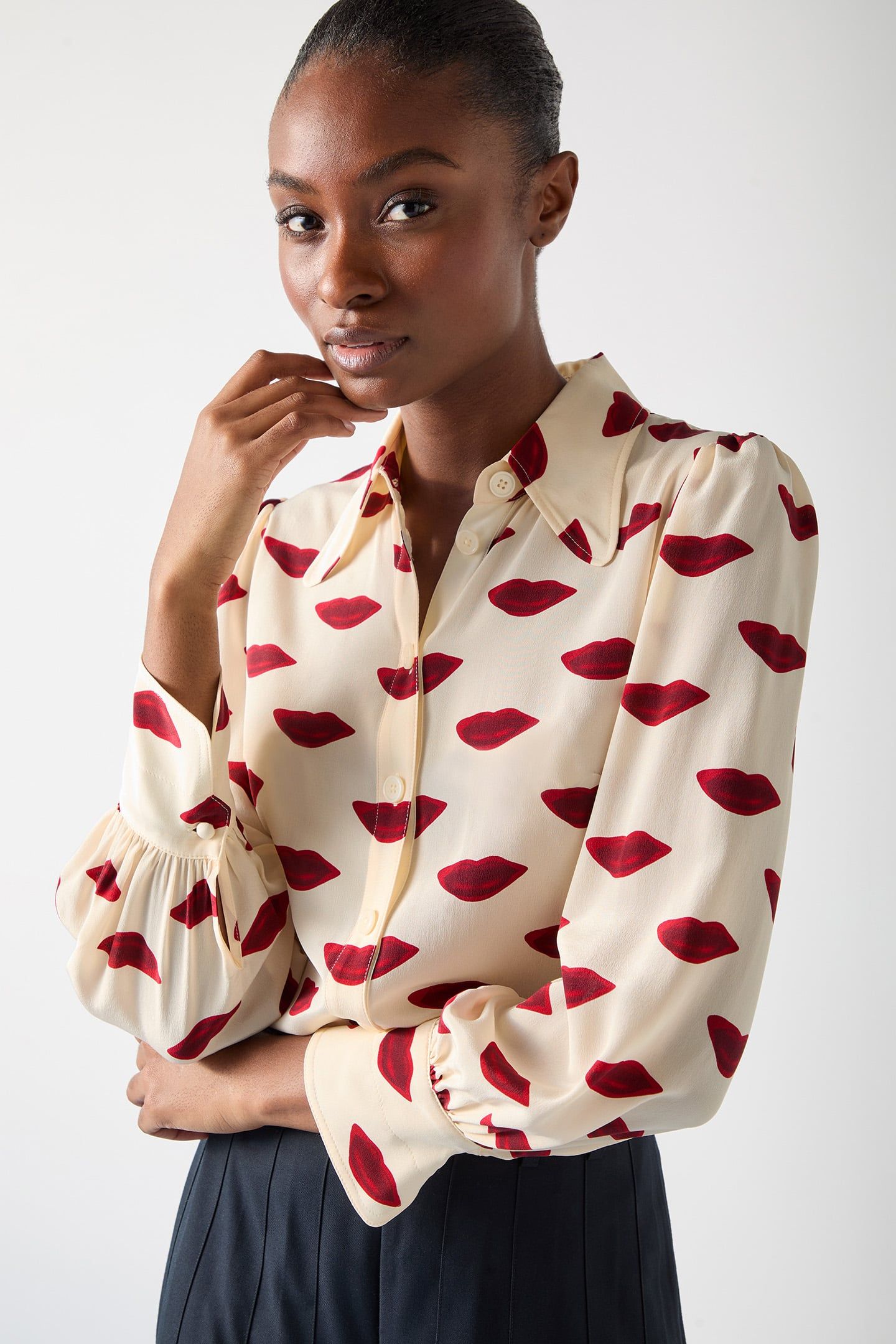 TW SONYA LIPS BLOUSE RED | Online Outlet | Otrium
