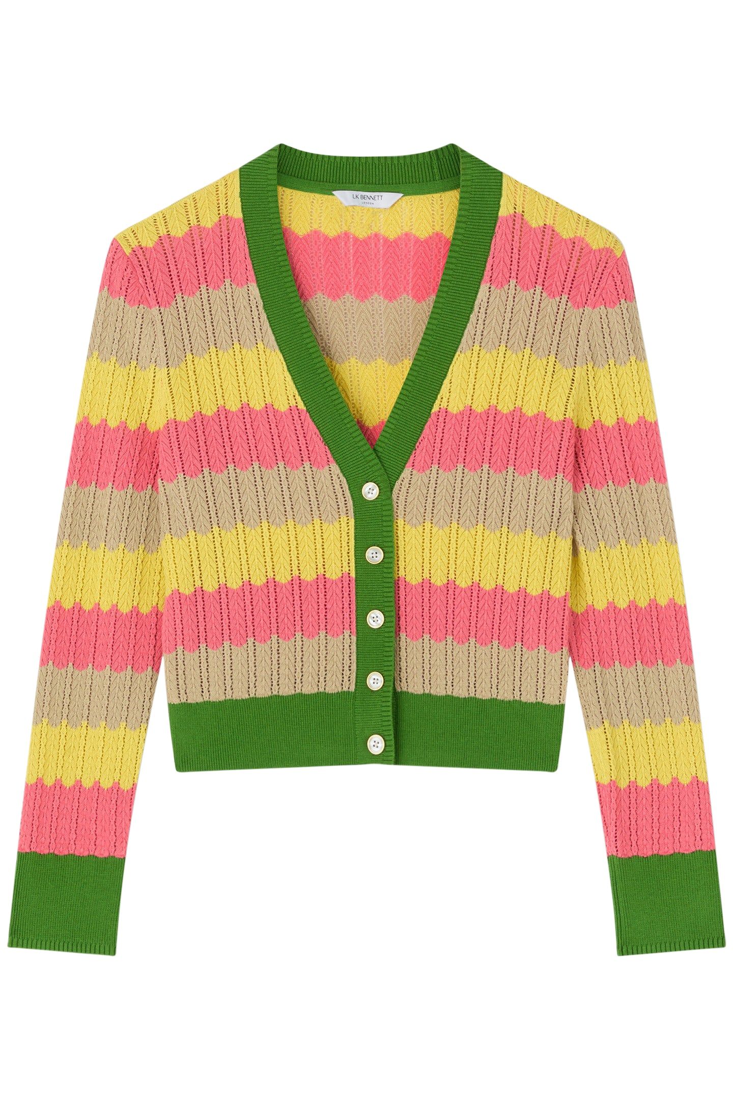CD CINZIA ZIG ZAG CARDI GREEN 3