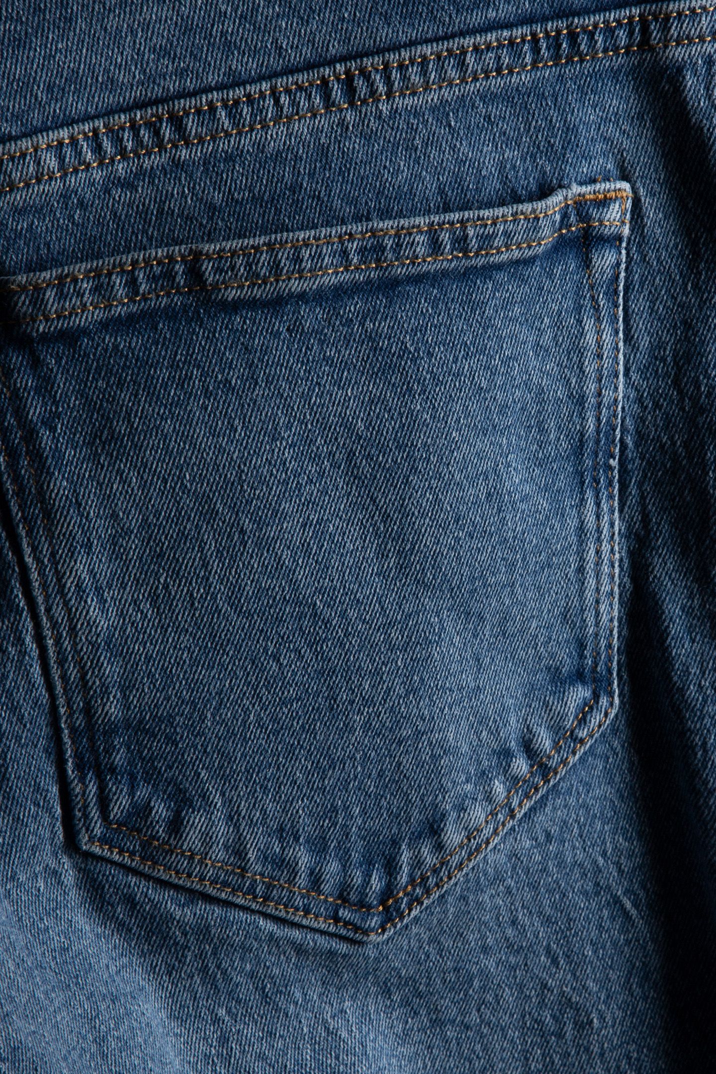 YAMANE DENIM COTTON-STRETCH MID BLUE 4