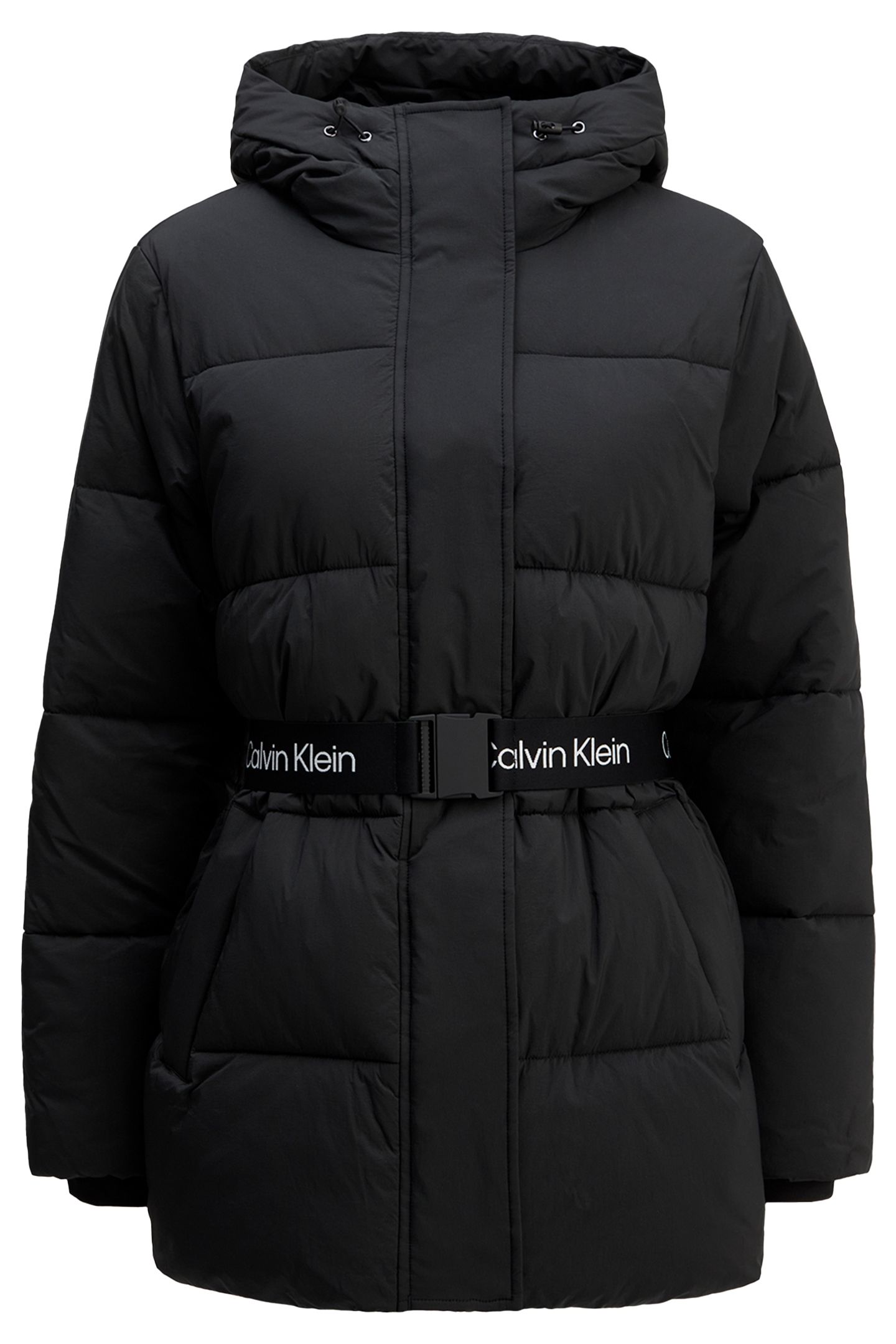 BELTED MIDWEIGHT PUFFER BLACK 5