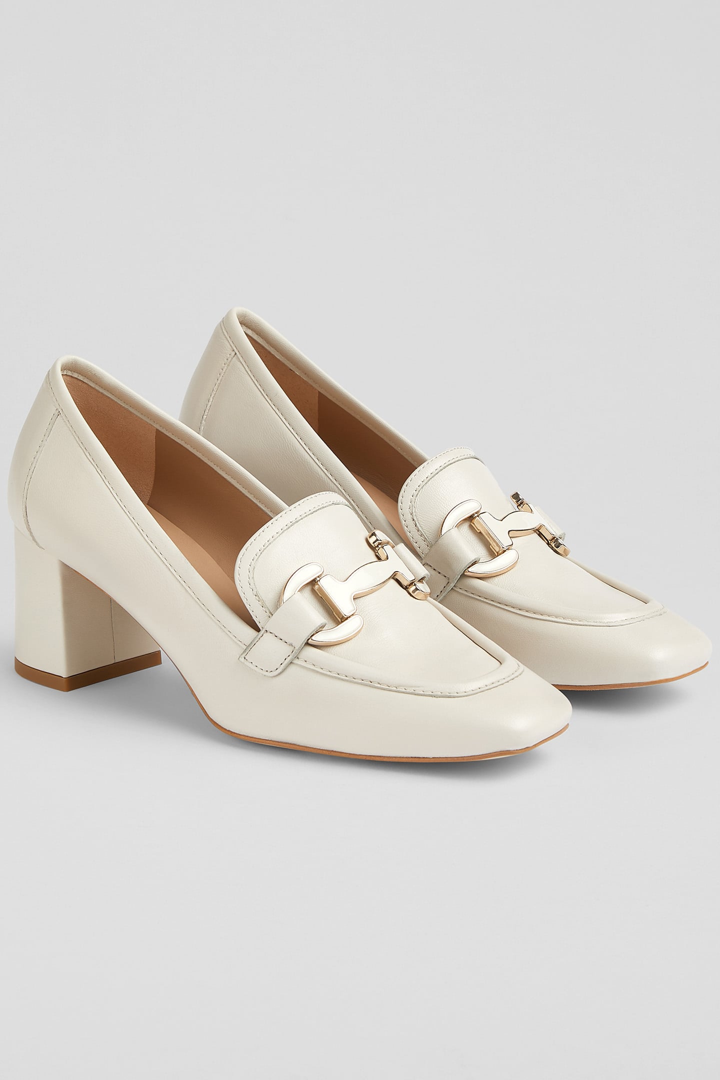 CC LUCA BLOCK HEEL SNAFFL ECRU 2
