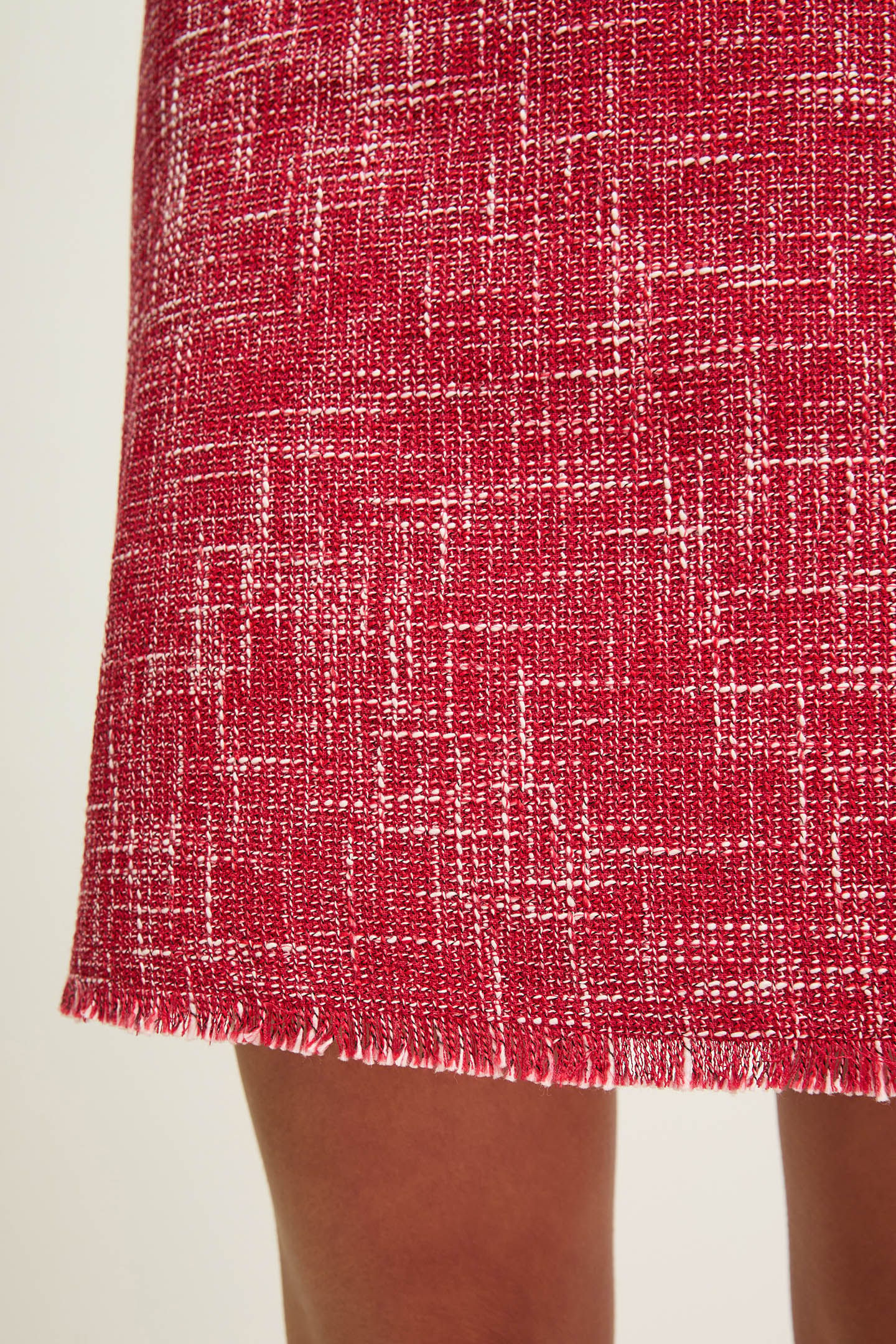SK ALEXA TWEED SKIRT RED 4