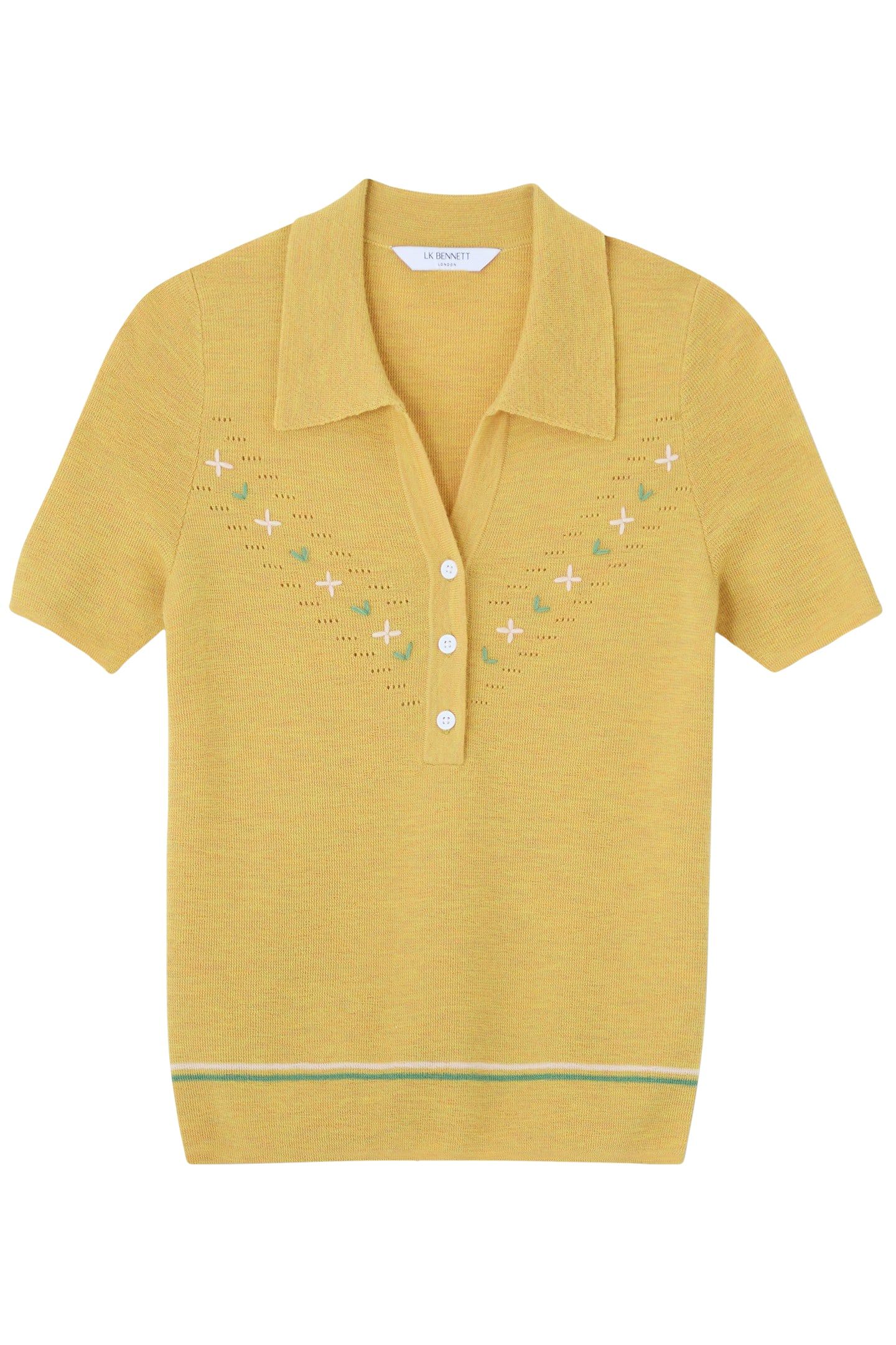 TK FIONA FLORAL KNIT TOP YELLOW 3