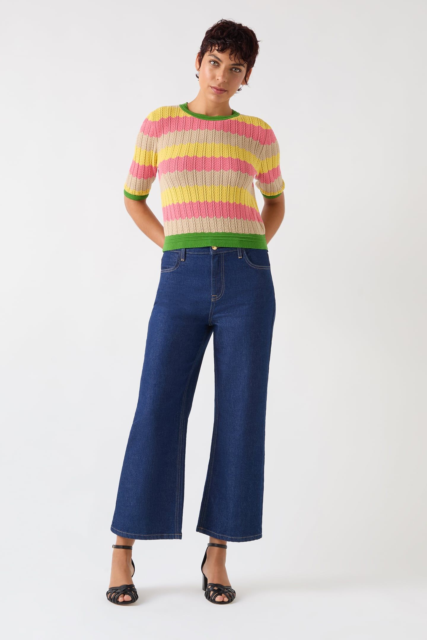 TK CINZIA ZIG ZAG KNIT GREEN 1