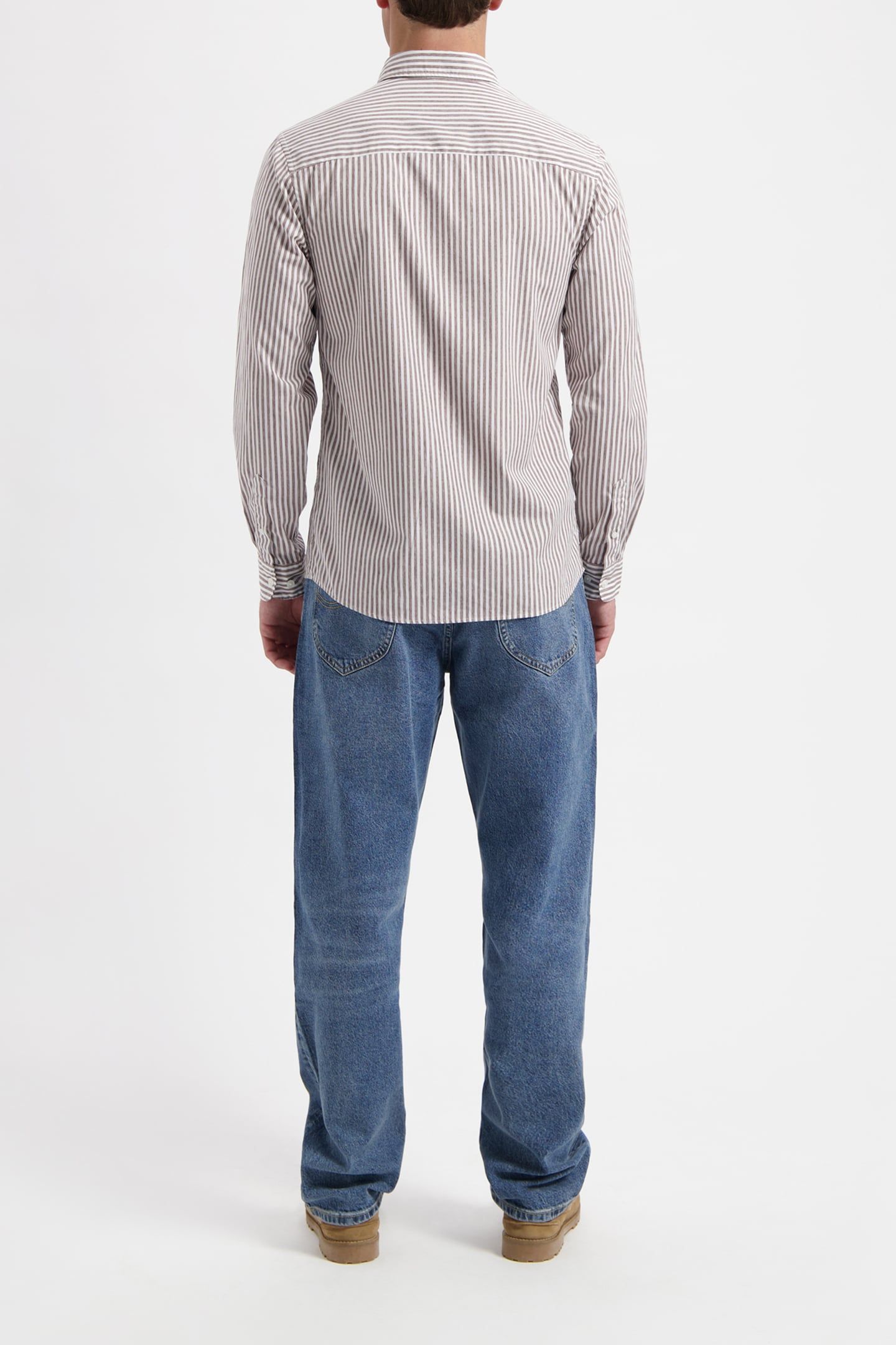 WAL – JAMES SHIRT BROWN STRIPED 3
