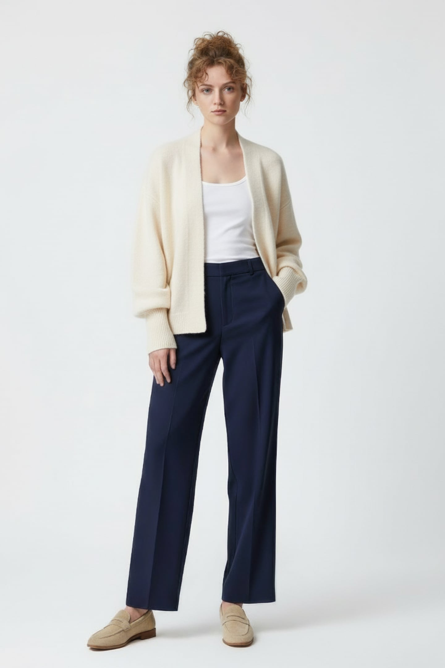 LOUIZA CARDIGAN ECRU 1