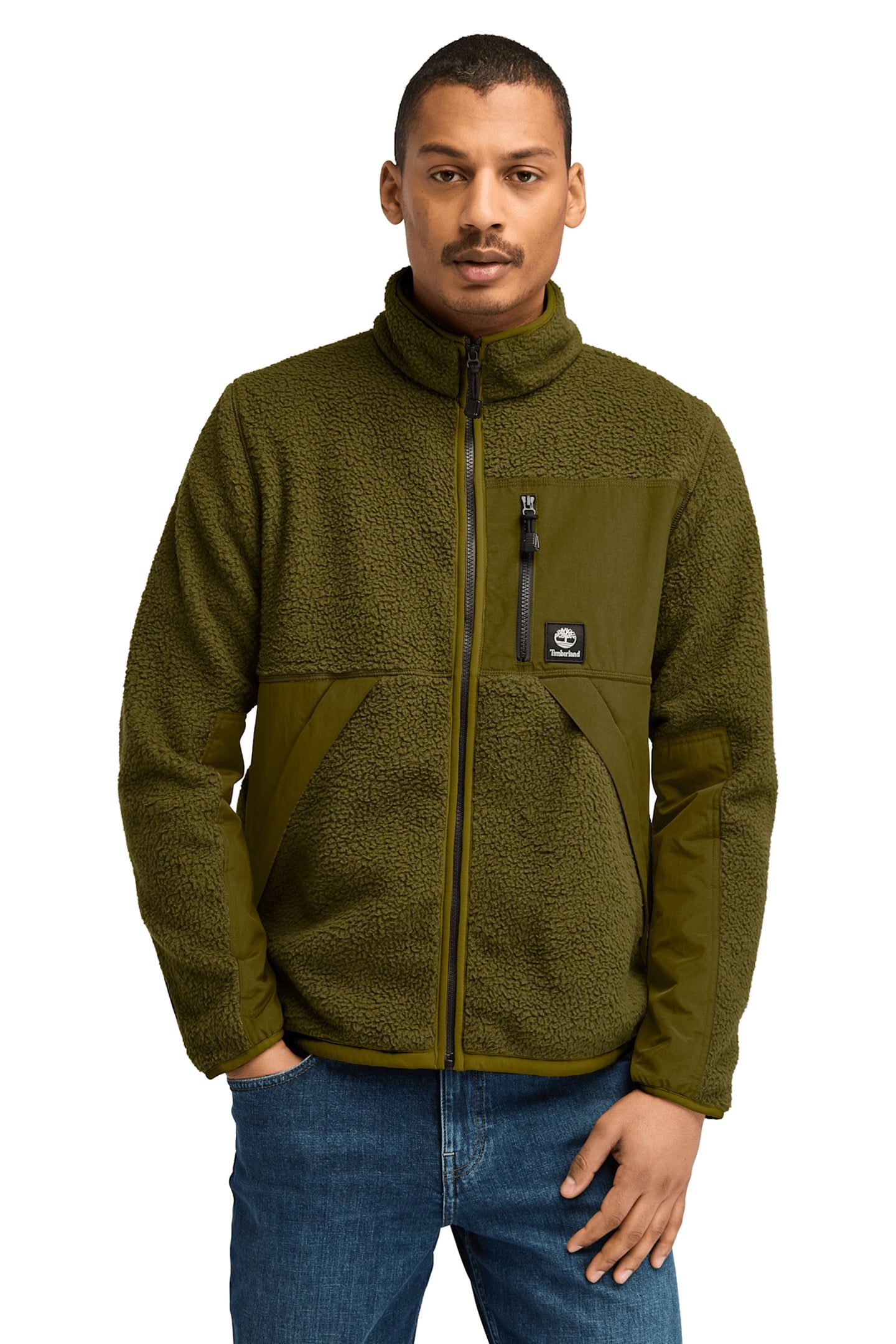 SHERPA FLEECE JACKET DARK OLIVE | Online Outlet | Otrium