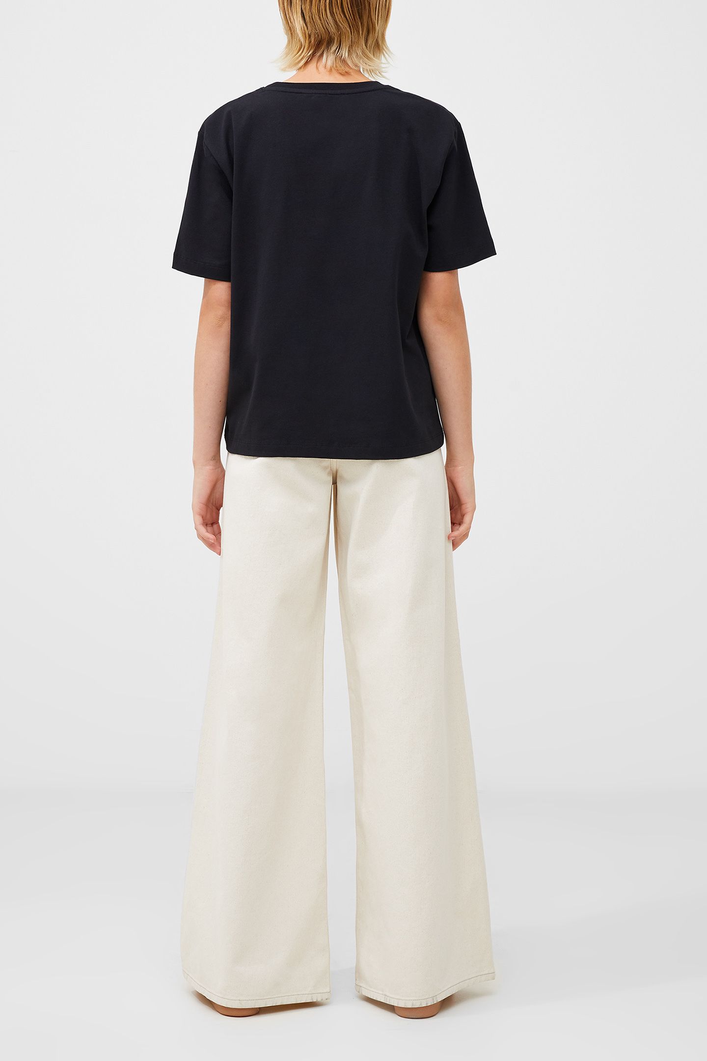 RALLIE COTTON ROUCHED T-SHIRT BLACKOUT 3