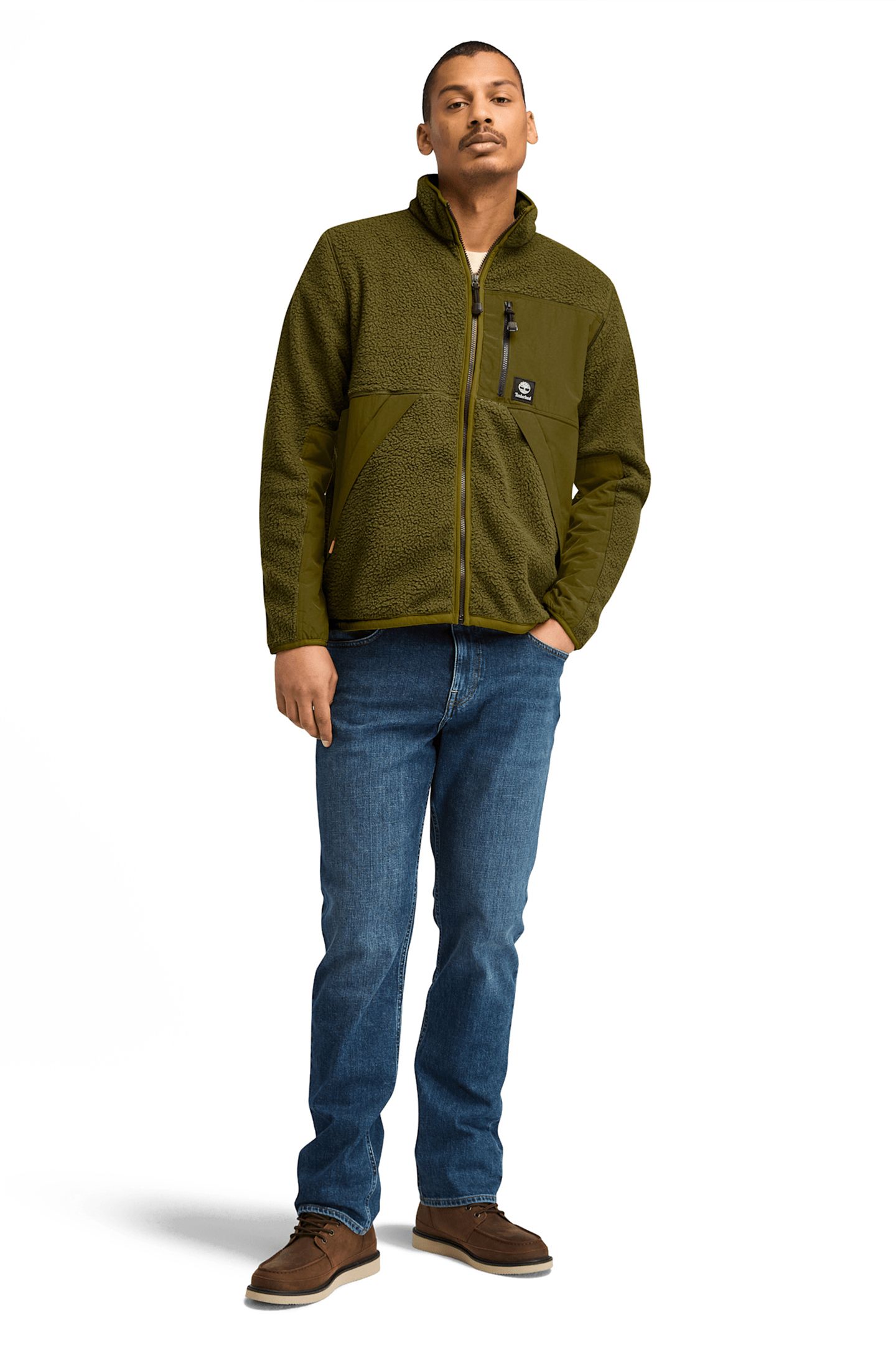 SHERPA FLEECE JACKET DARK OLIVE | Online Outlet | Otrium