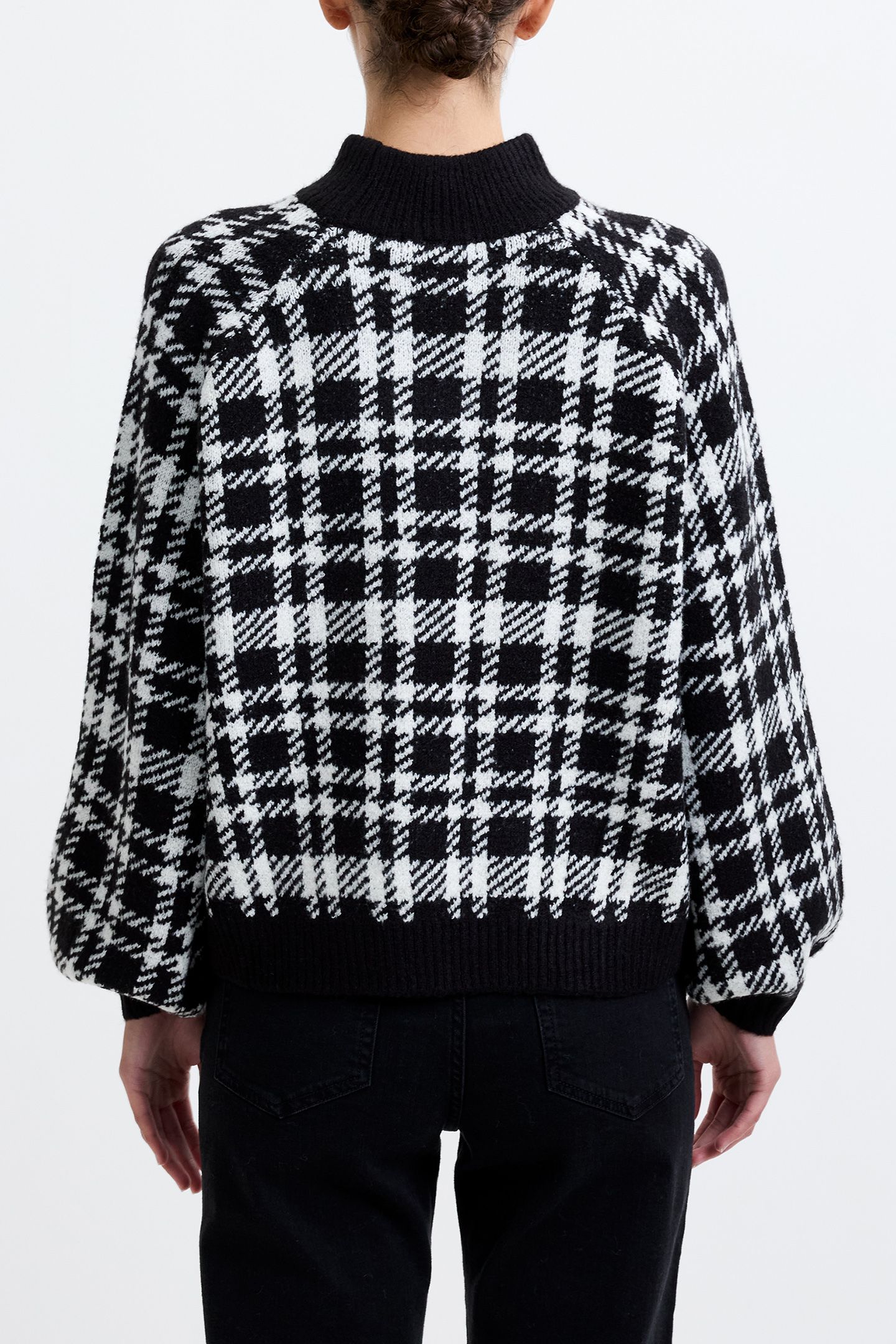 CHECK CREW BLACK / IVORY 2
