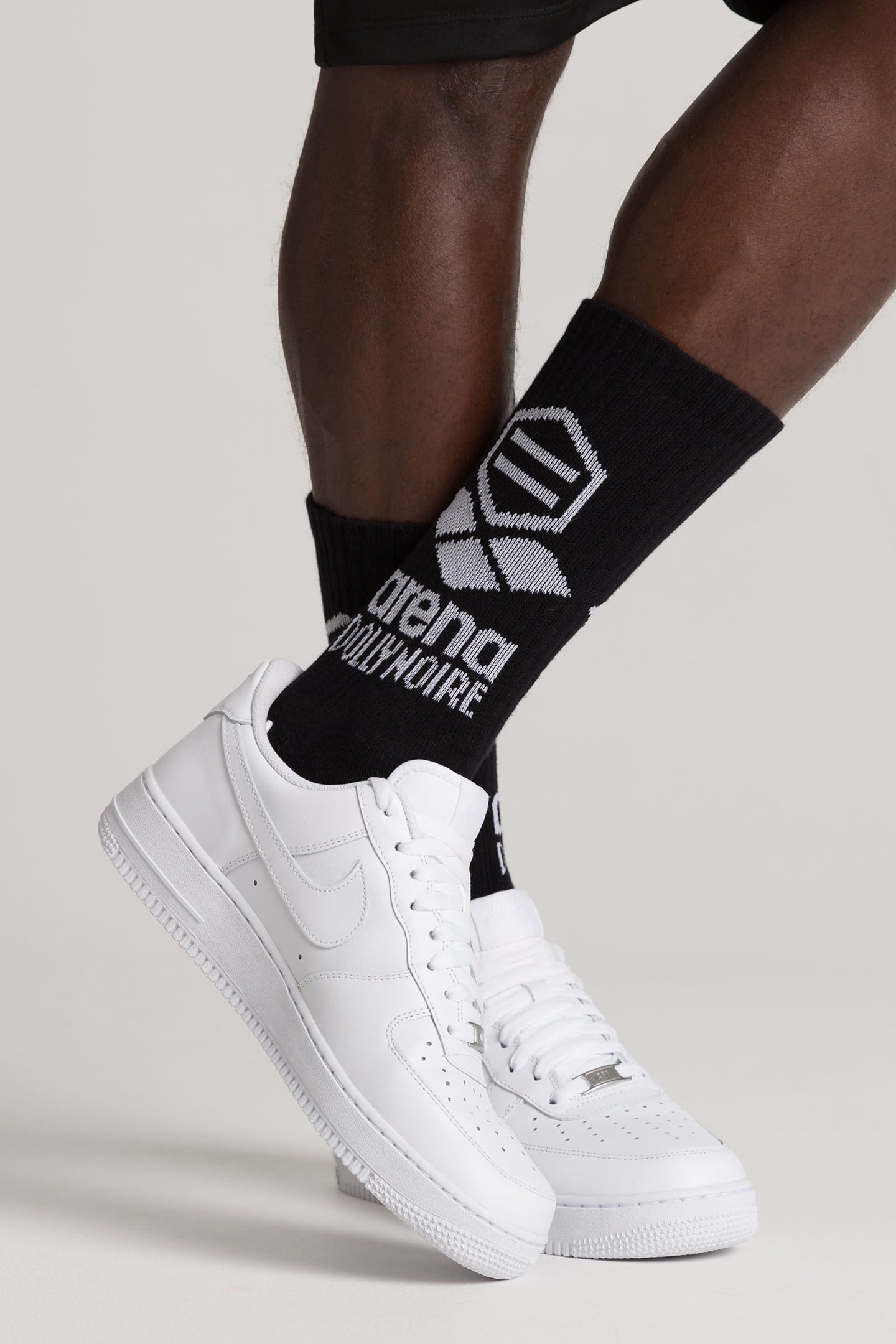 UNISEX ARENA/DOLLY NOIRE SOCKS BLACK-WHITE 4