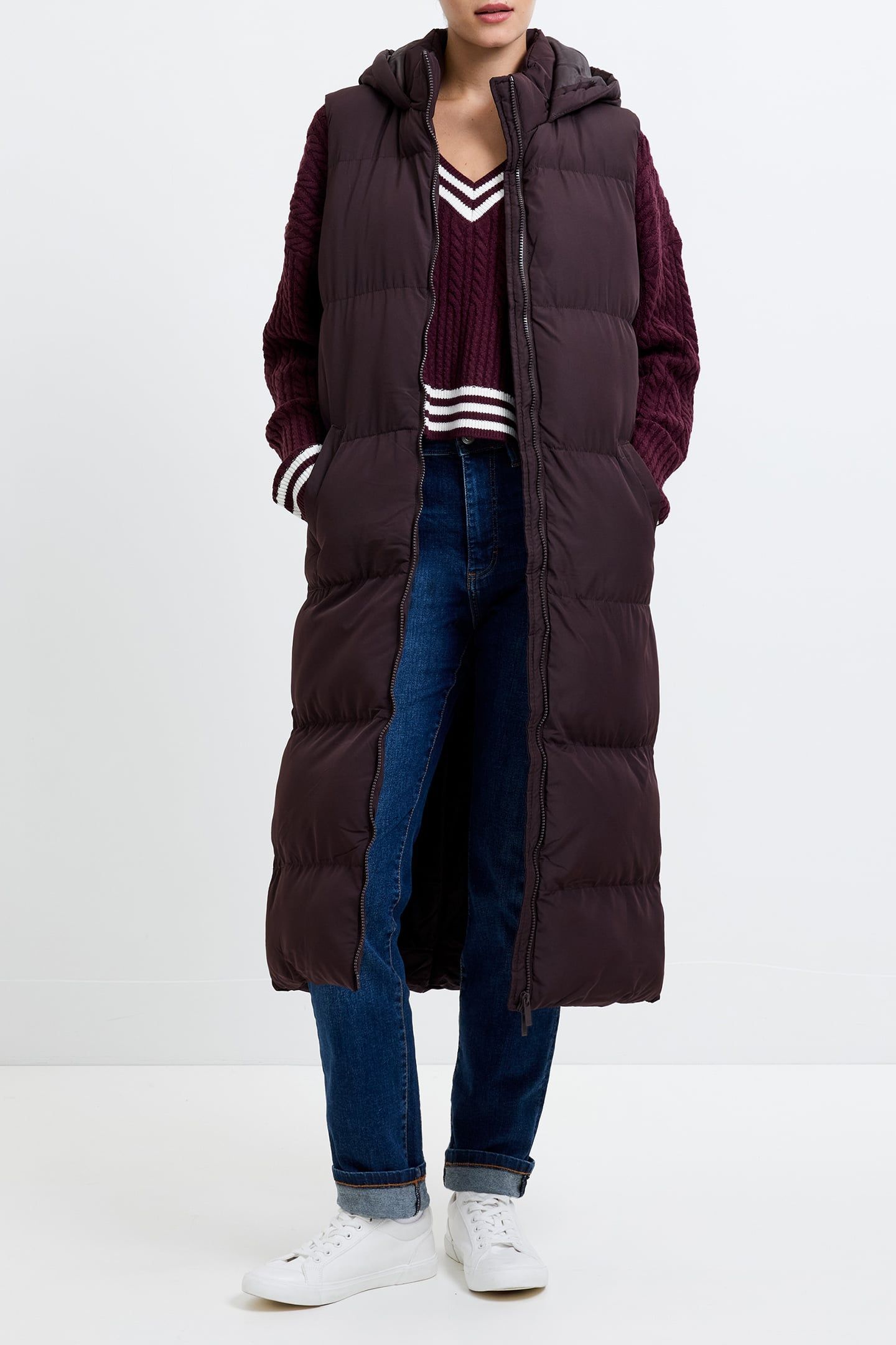 ROW GILET L CHOCOLATE 4